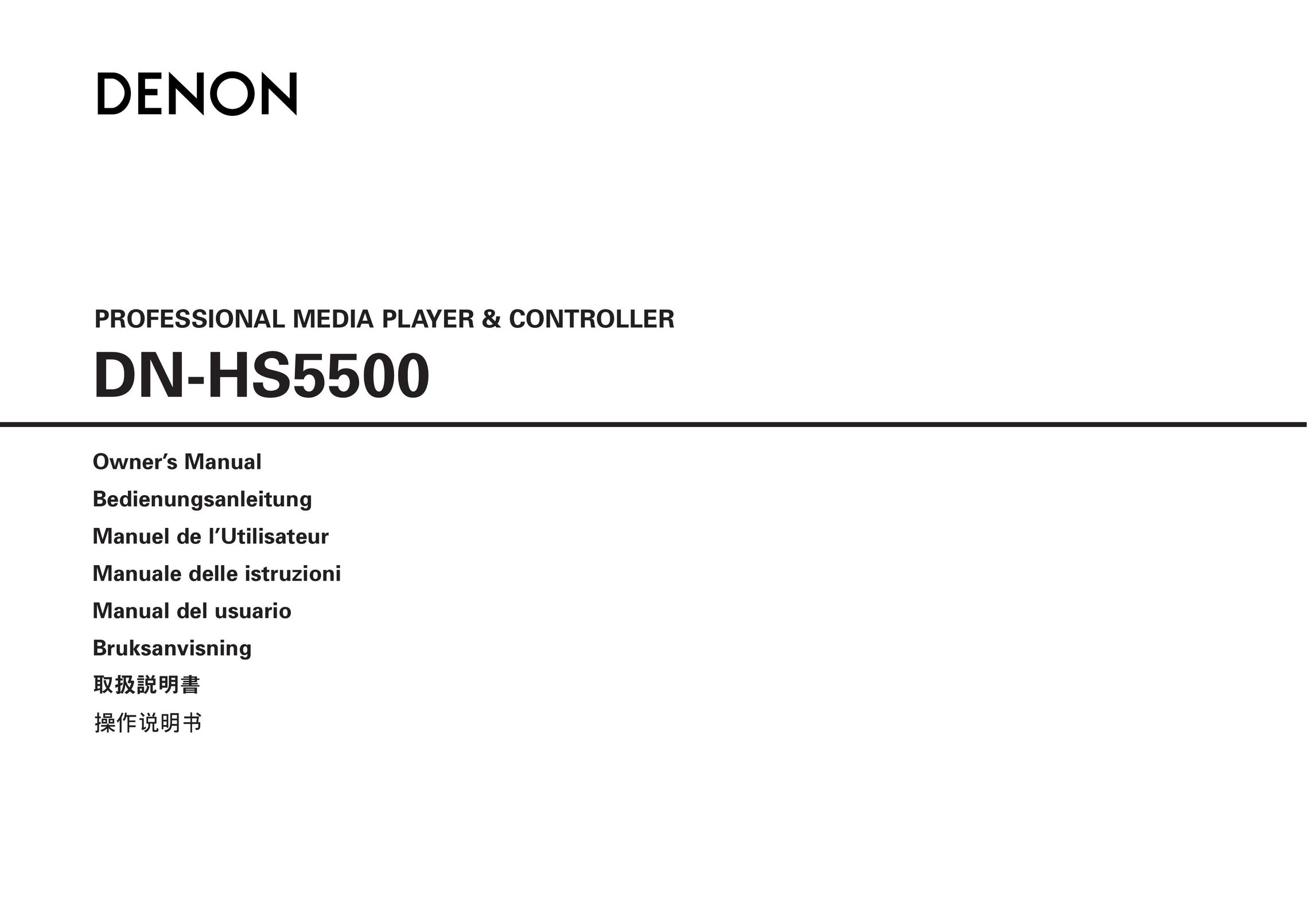 Denon DN-HS5500 Turntable User Manual