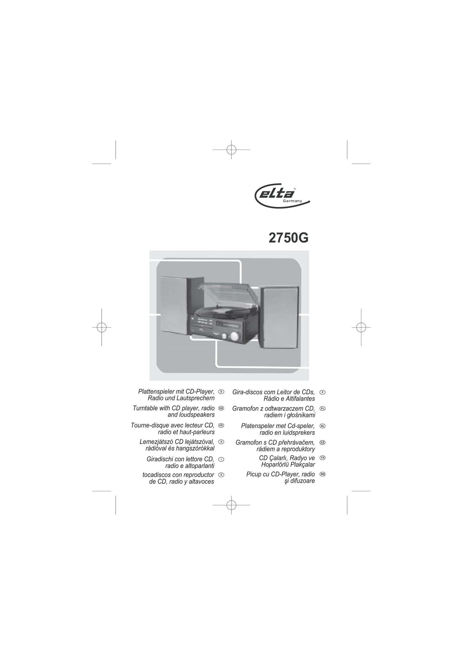 Elta 2750G Turntable User Manual