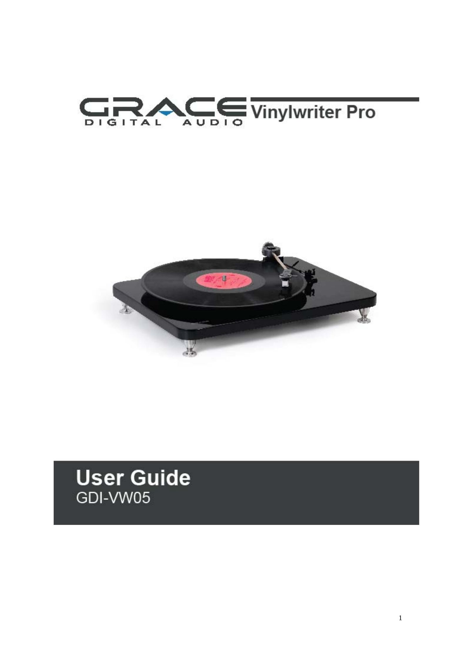 Grace GDI-VW05 Turntable User Manual