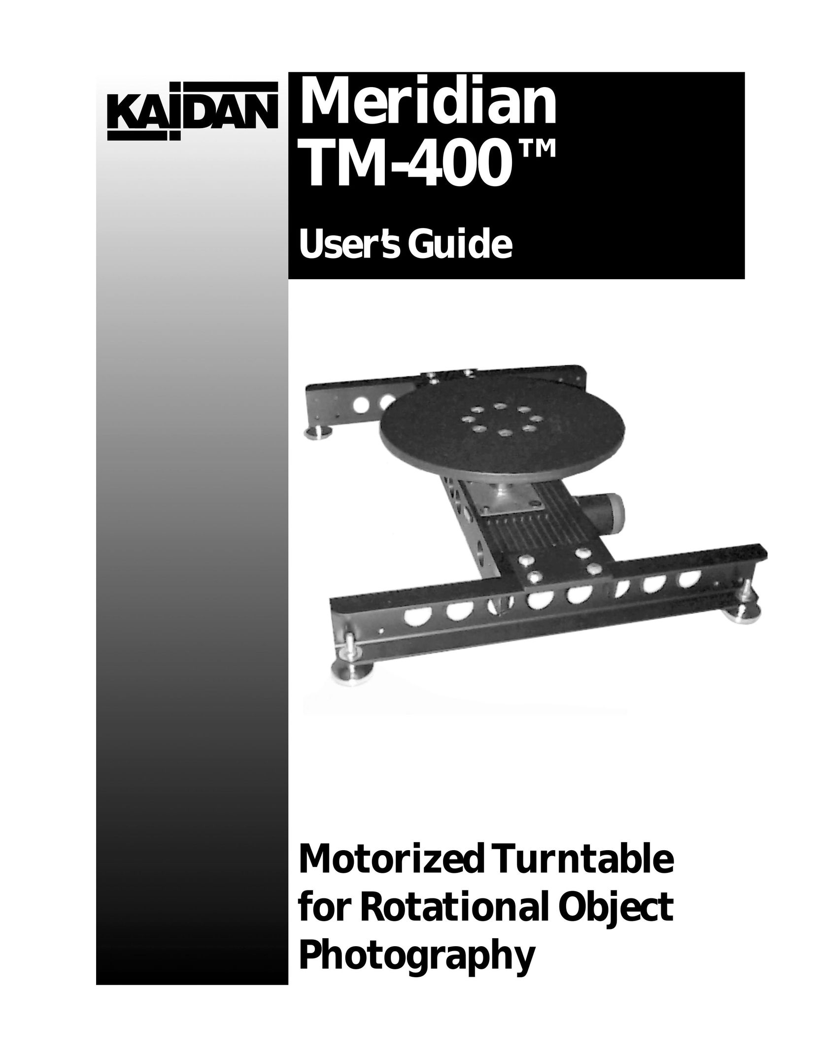Kaidan TM-400 Turntable User Manual