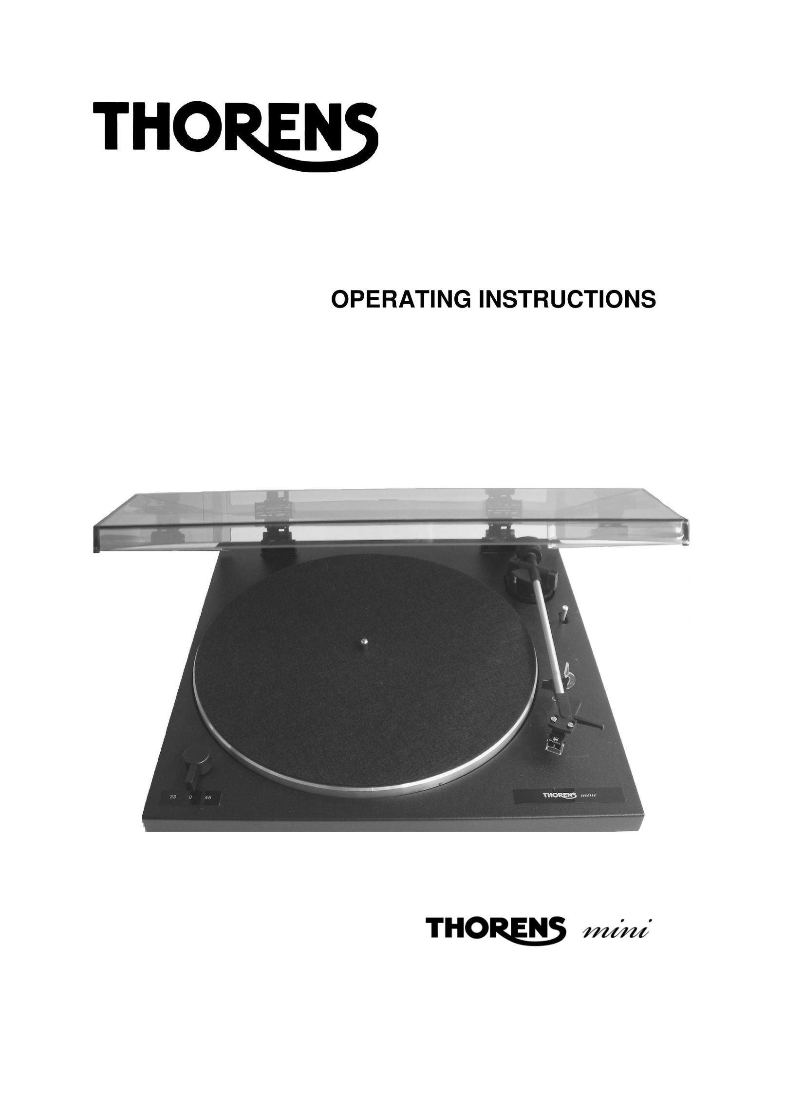 THORENS 653-068 Turntable User Manual