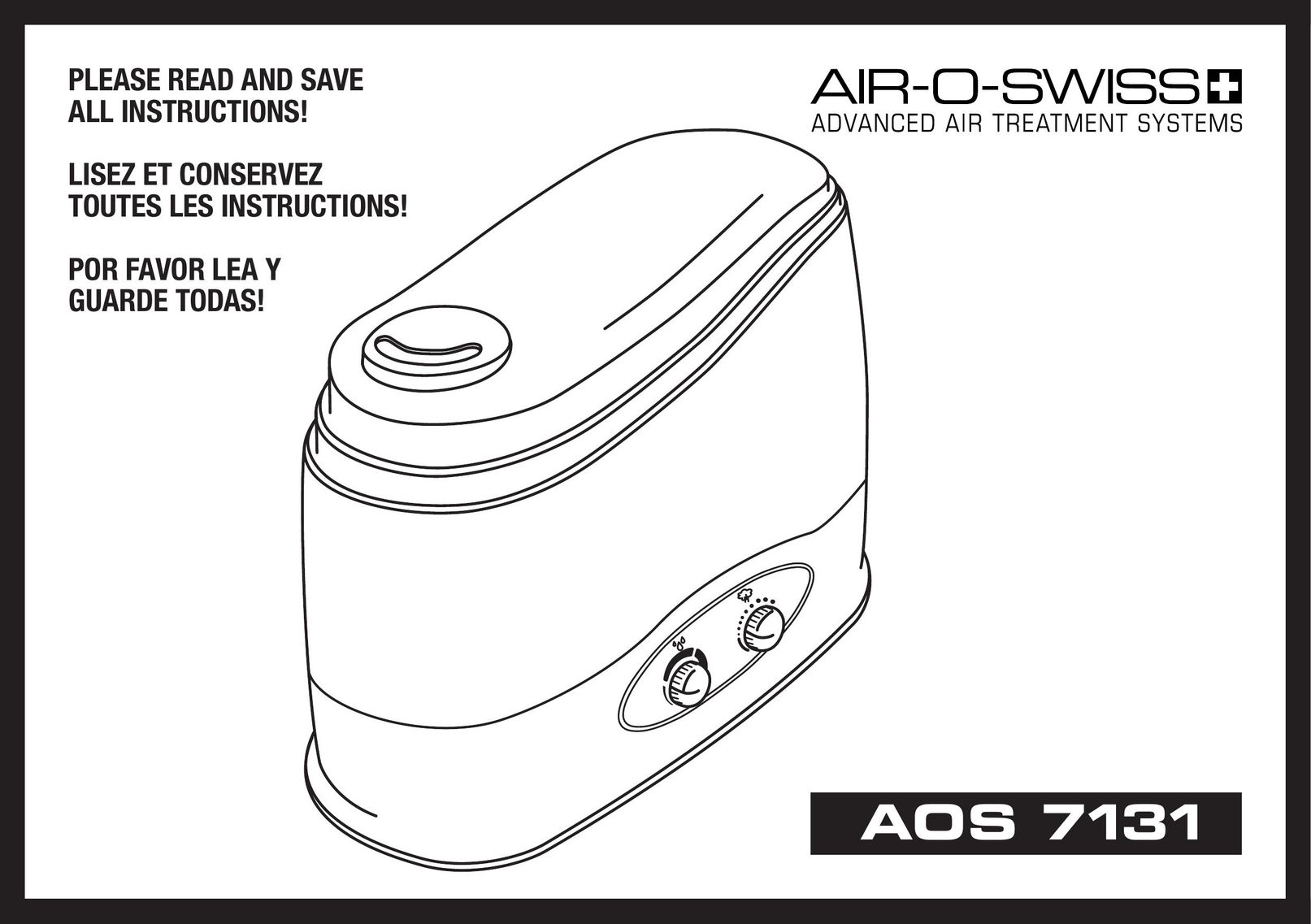 Air-O-Swiss AOS 7131 Air Cleaner User Manual