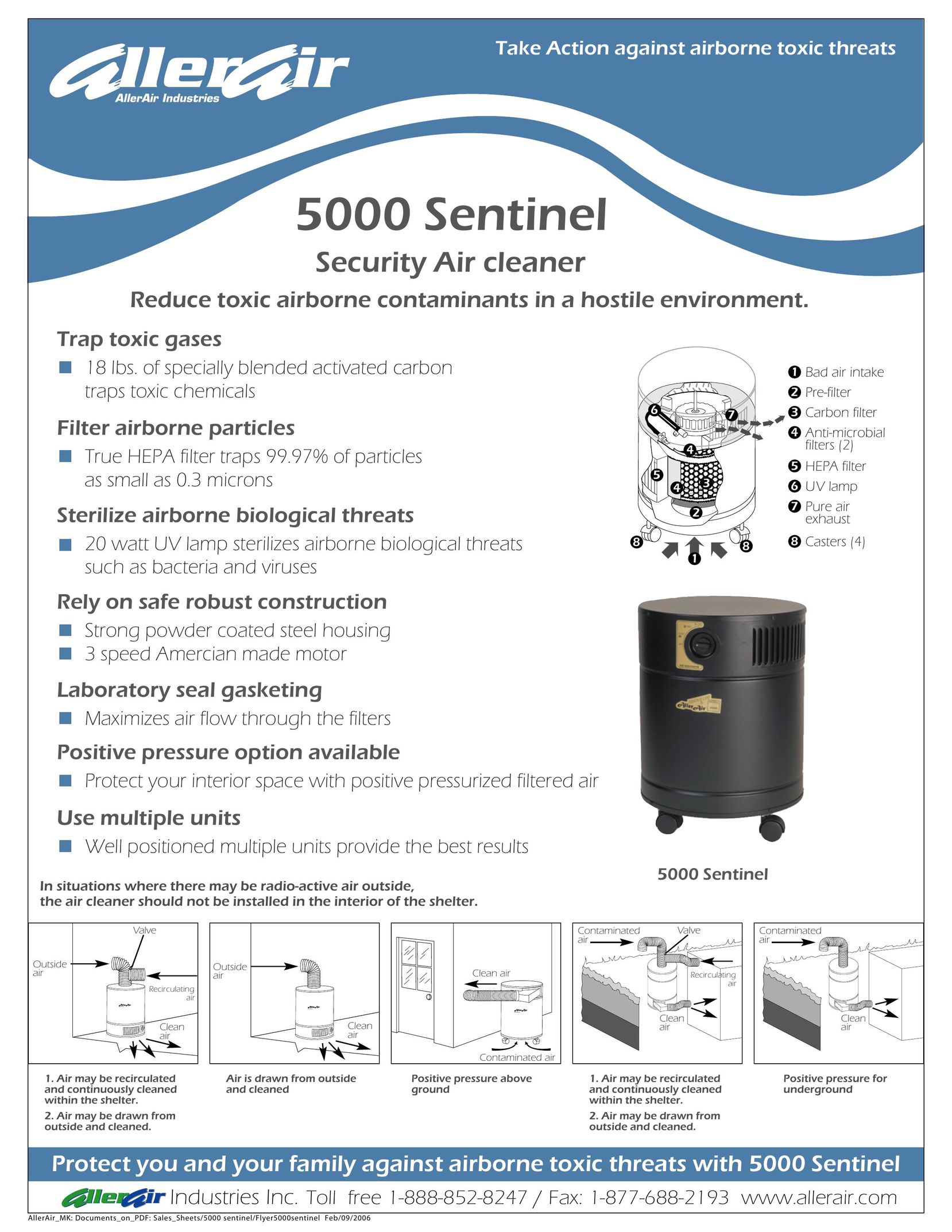 AllerAir 5000 Sentinel Air Cleaner User Manual