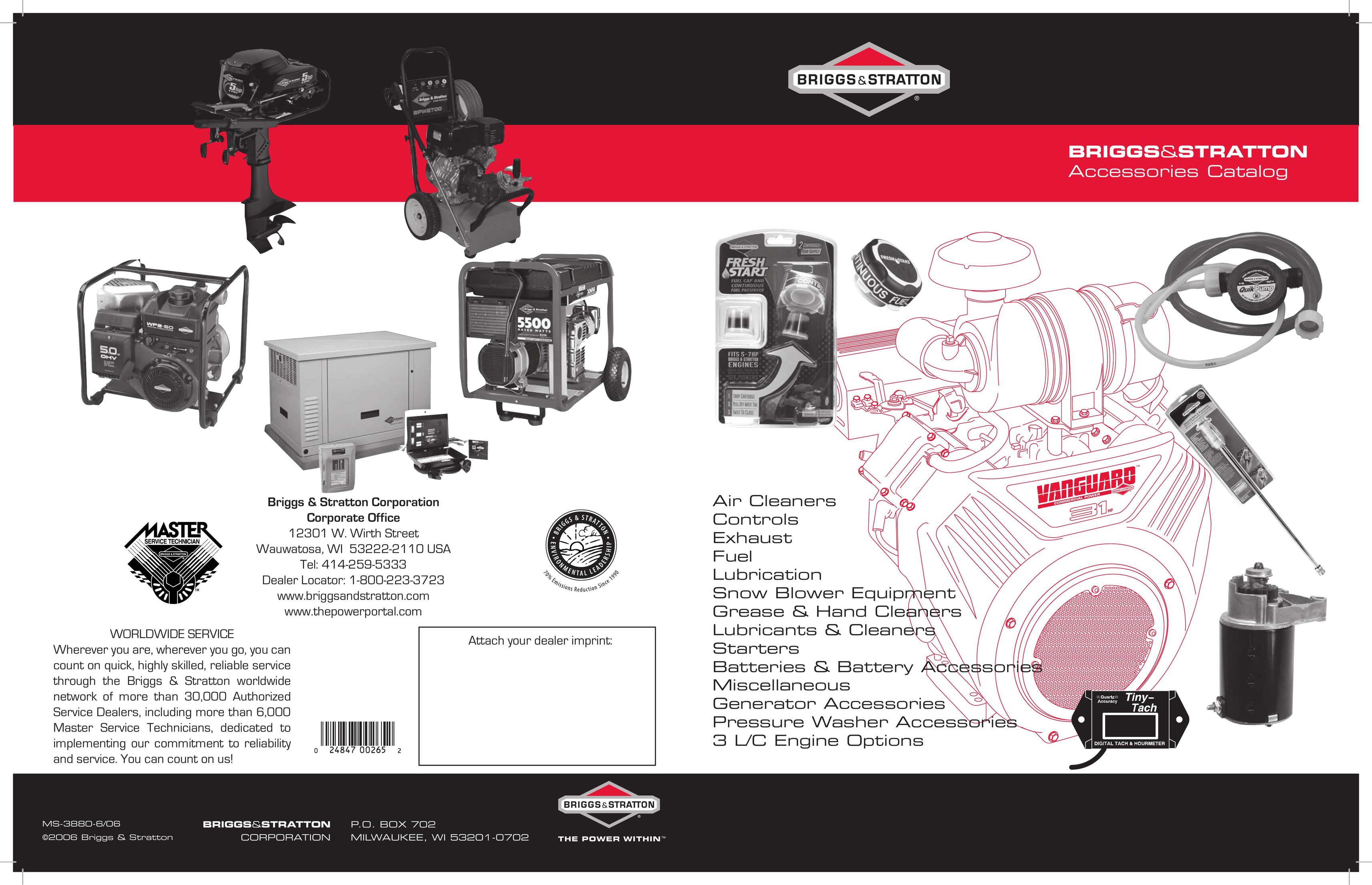 Briggs & Stratton 270962 Air Cleaner User Manual