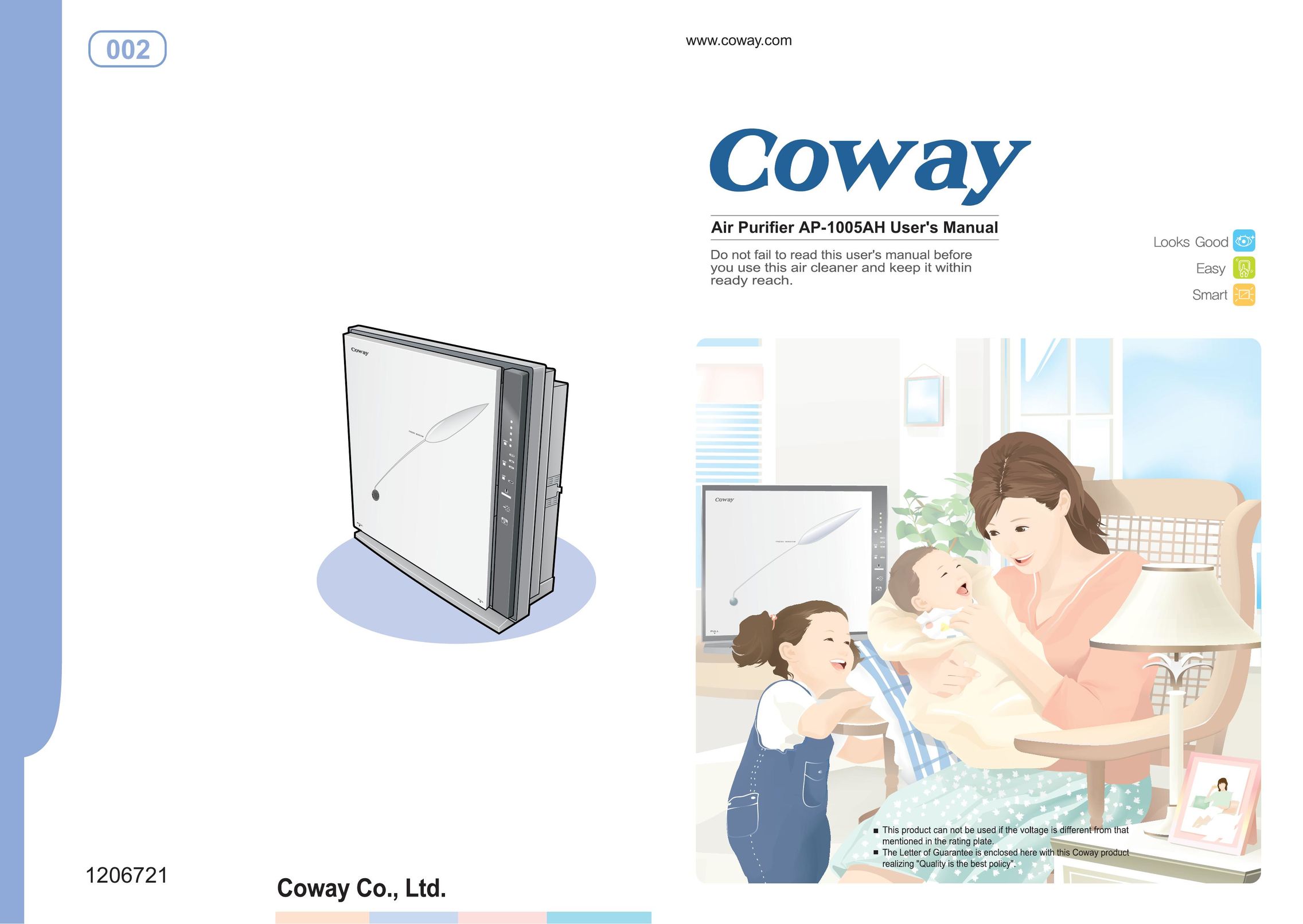 Coway AP-1005AH Air Cleaner User Manual