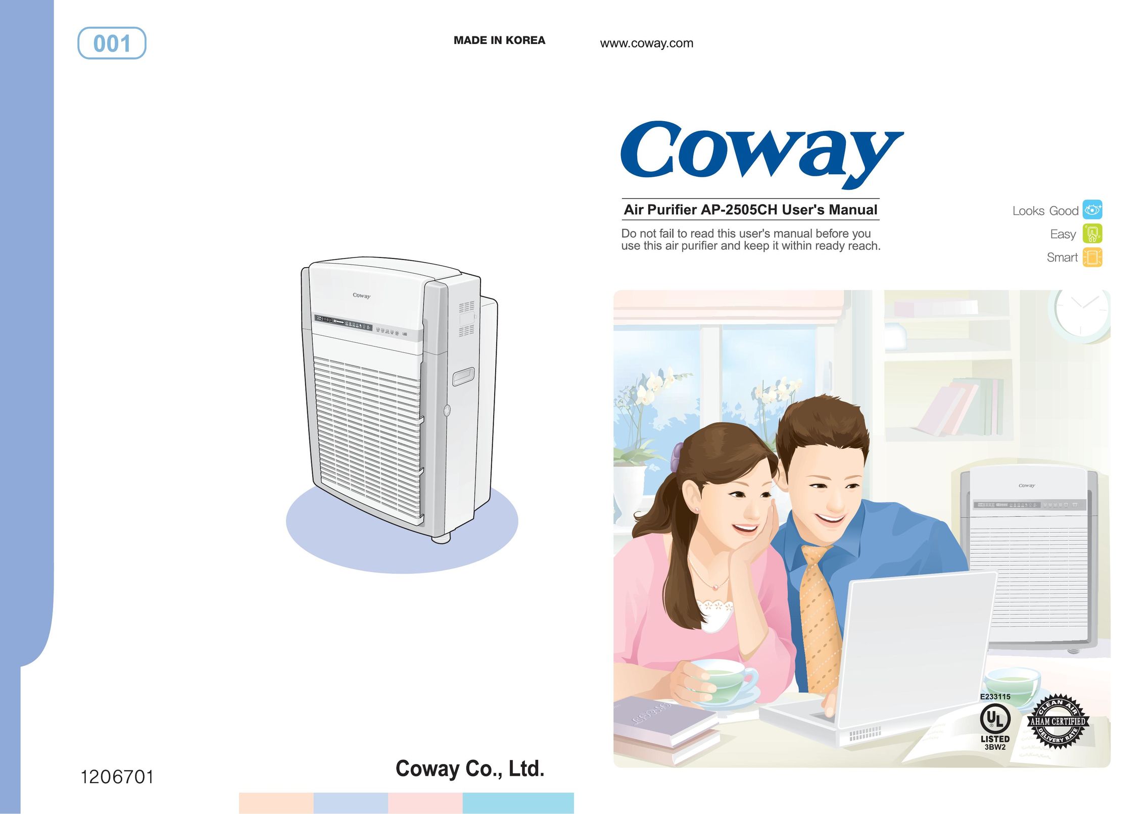 Coway AP-2505CH Air Cleaner User Manual