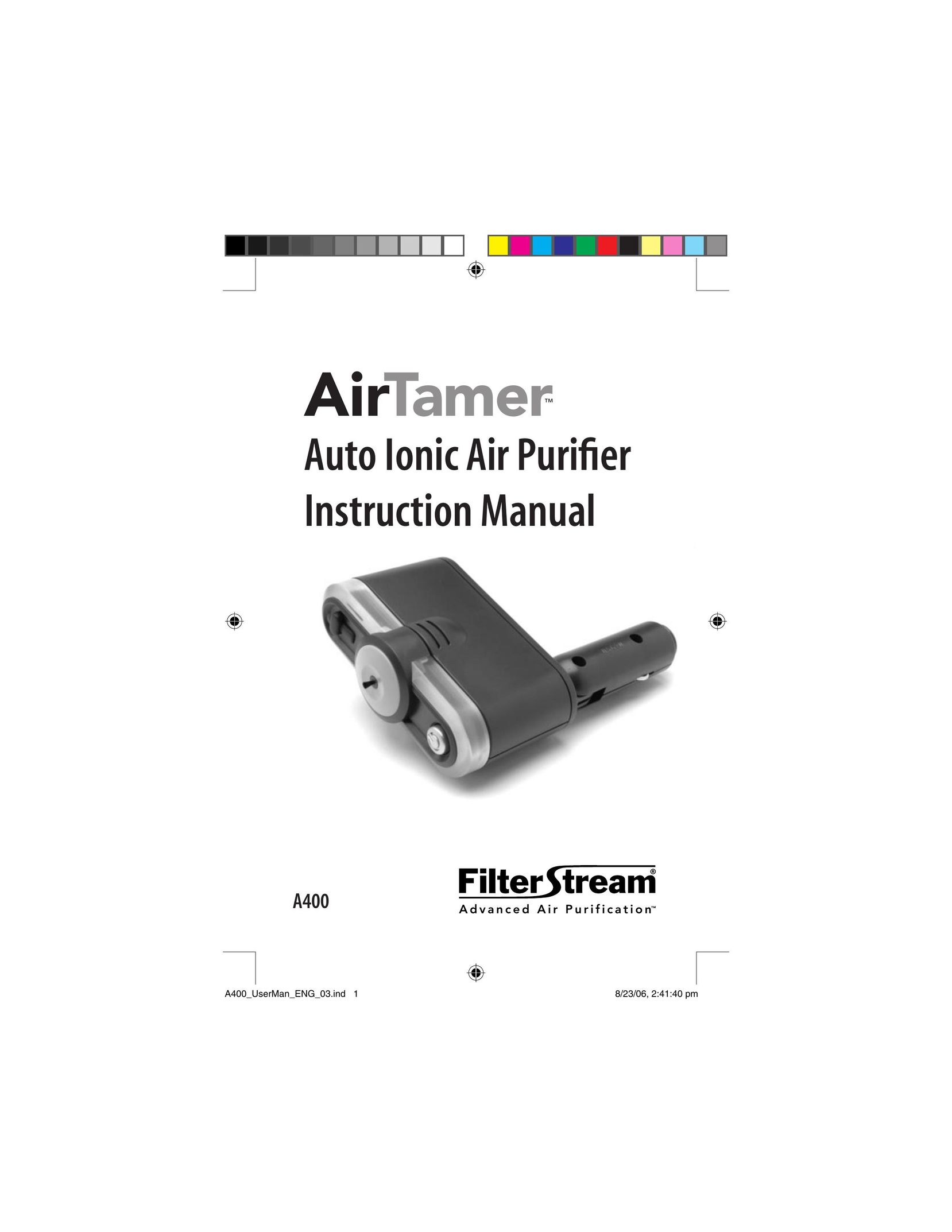 FilterStream A400 Air Cleaner User Manual