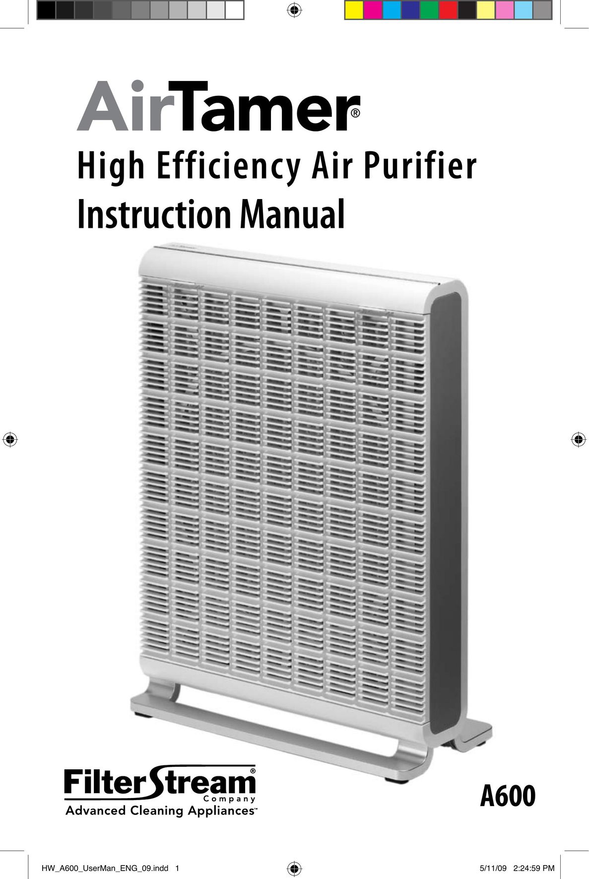 FilterStream A600 Air Cleaner User Manual