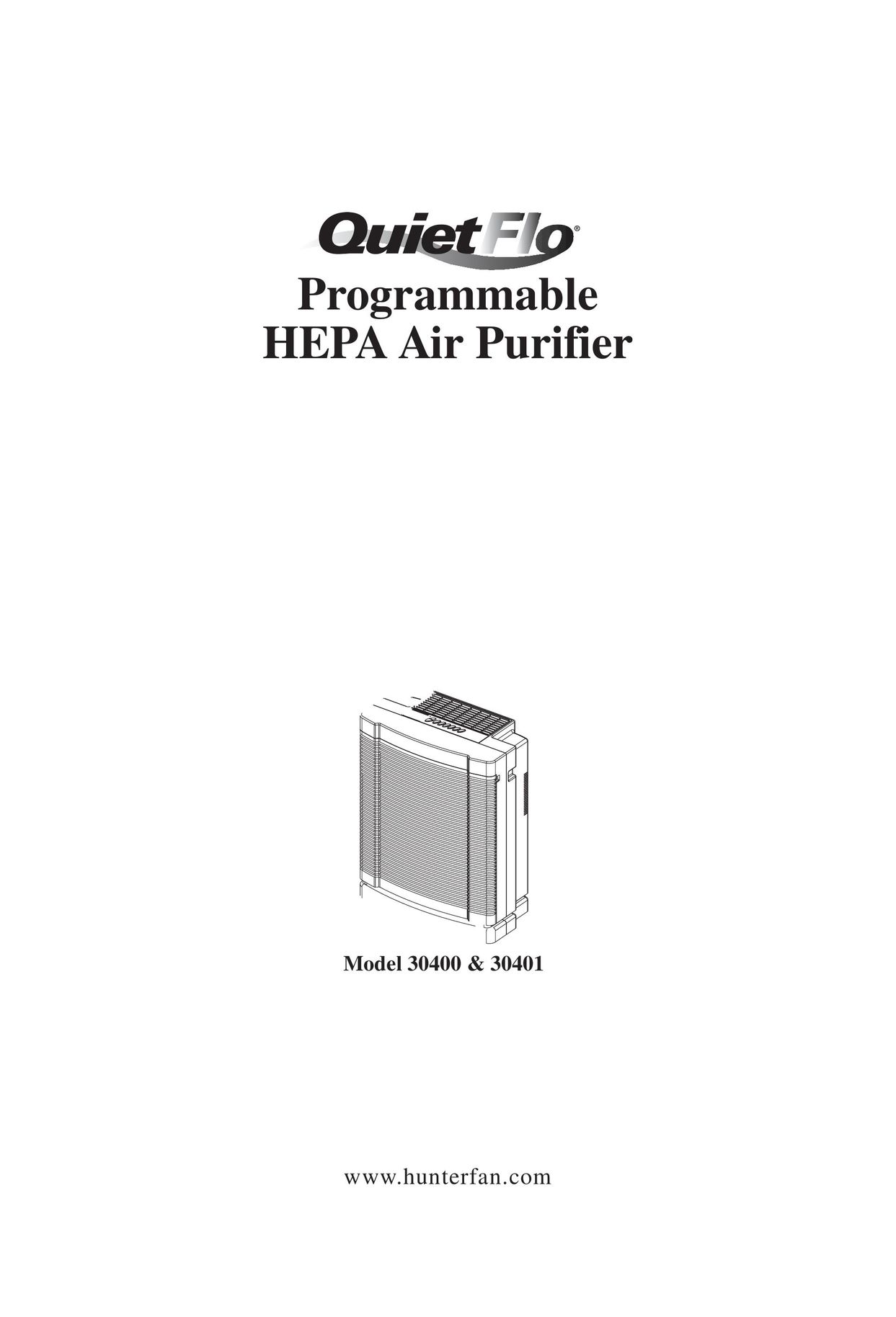 Hunter Fan 30130 Air Cleaner User Manual