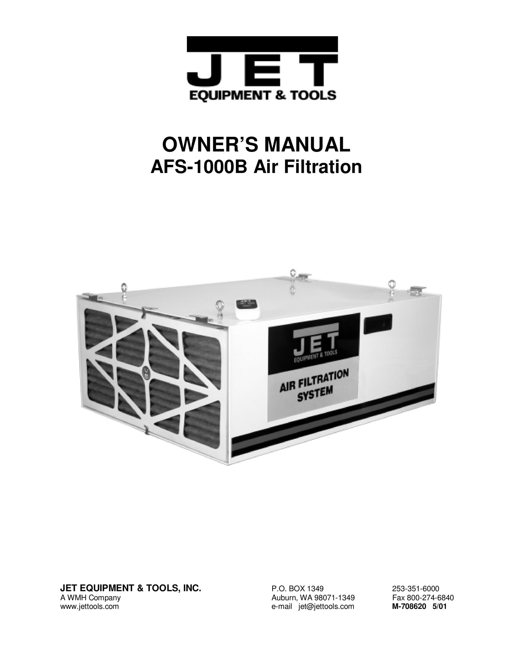 Jet Tools M-708620 Air Cleaner User Manual