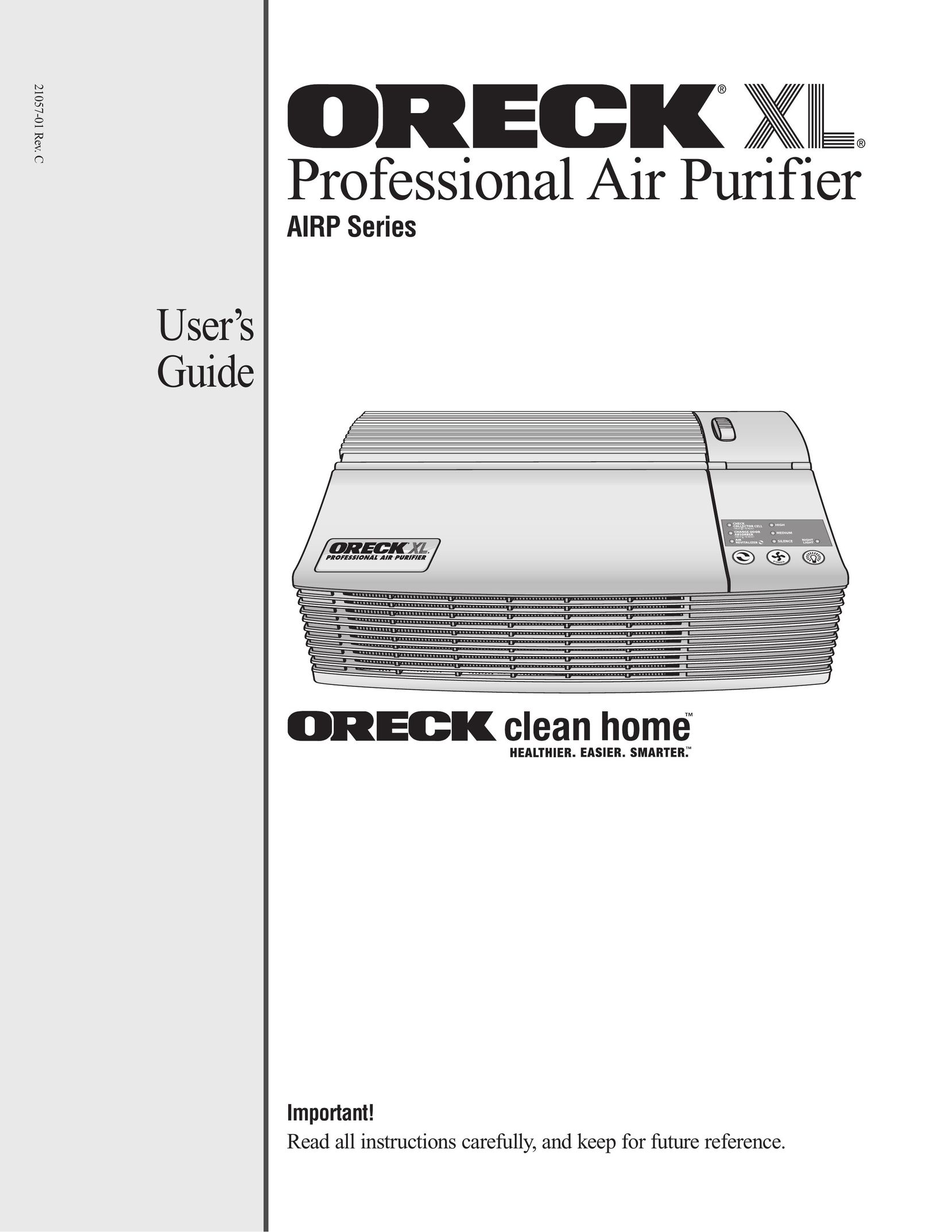 Oreck AIRP Series Air Cleaner User Manual