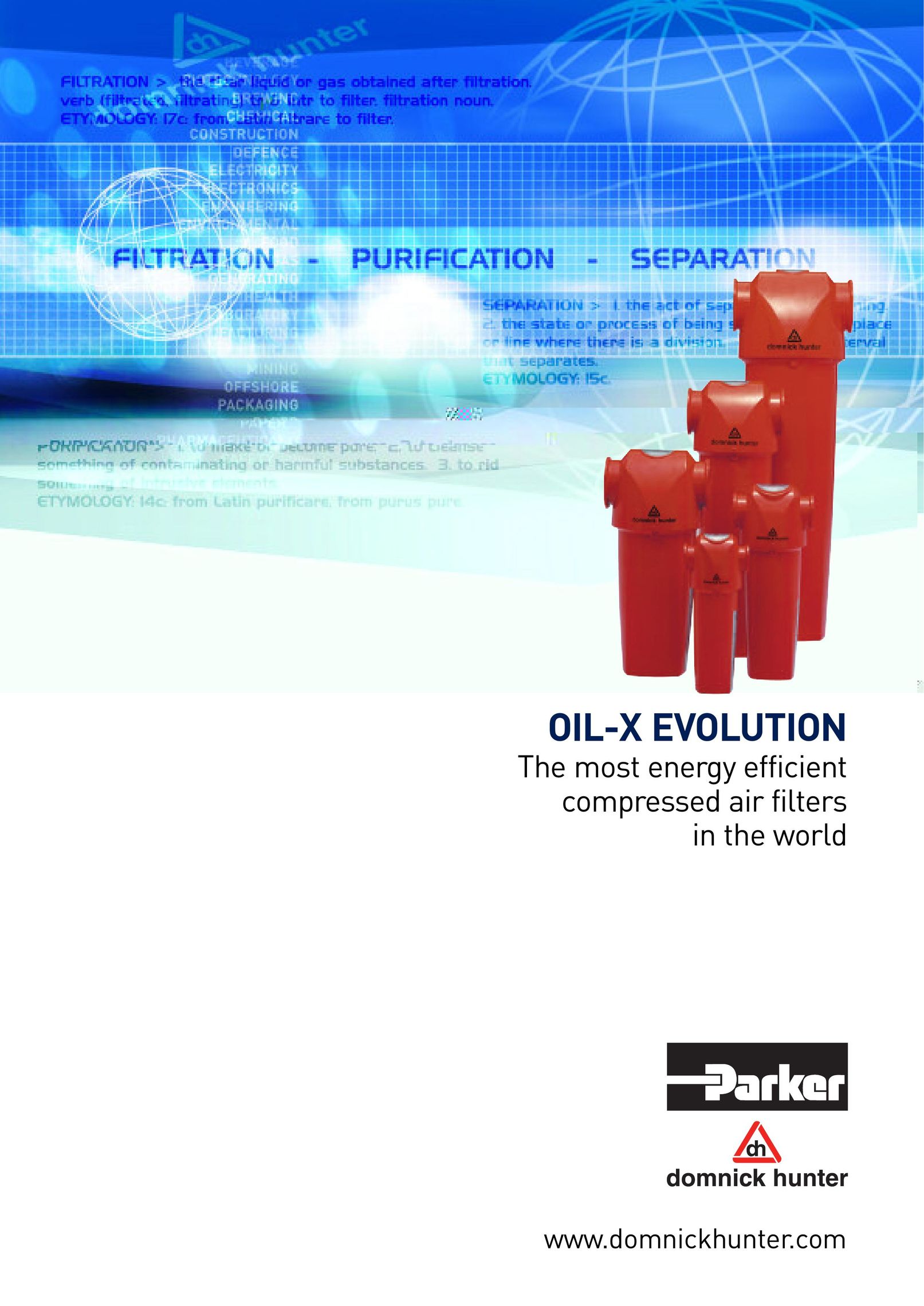 Parker  Products OIL-X EVOLUTION Air Cleaner User Manual