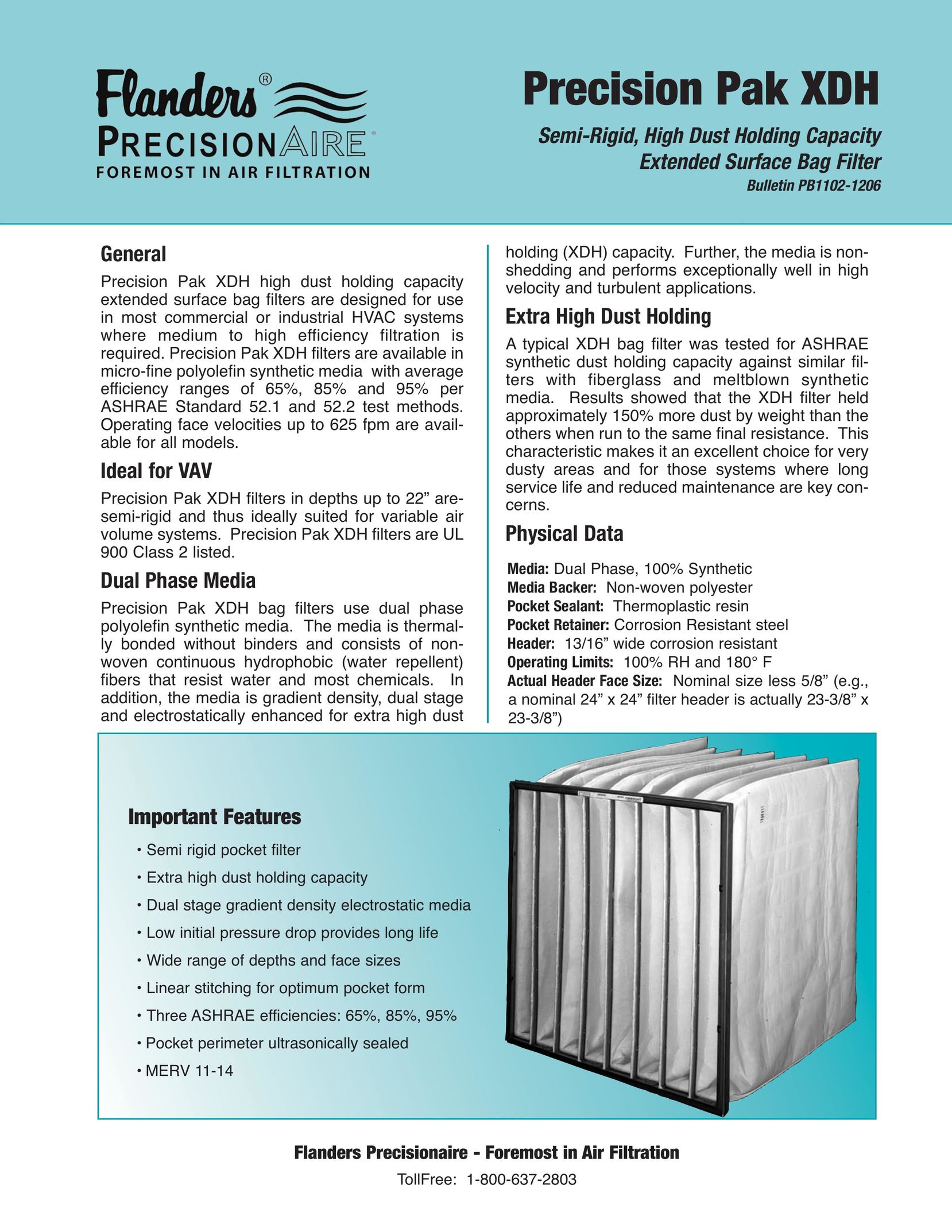 Precisionaire Pak XDH Air Cleaner User Manual