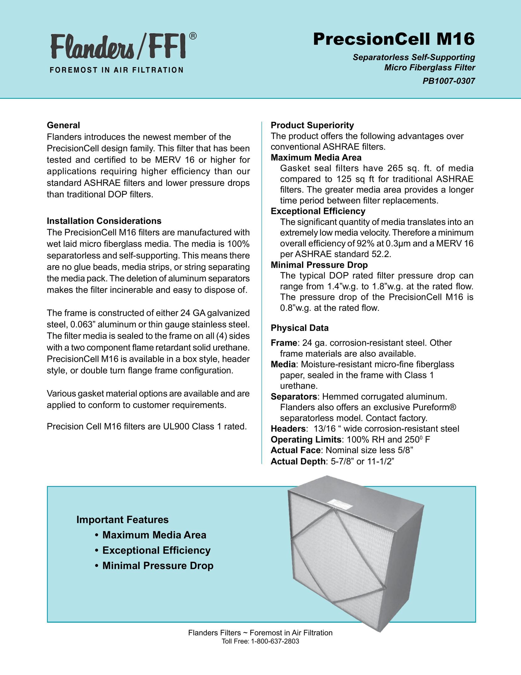 Precisionaire PB1007-0307 Air Cleaner User Manual