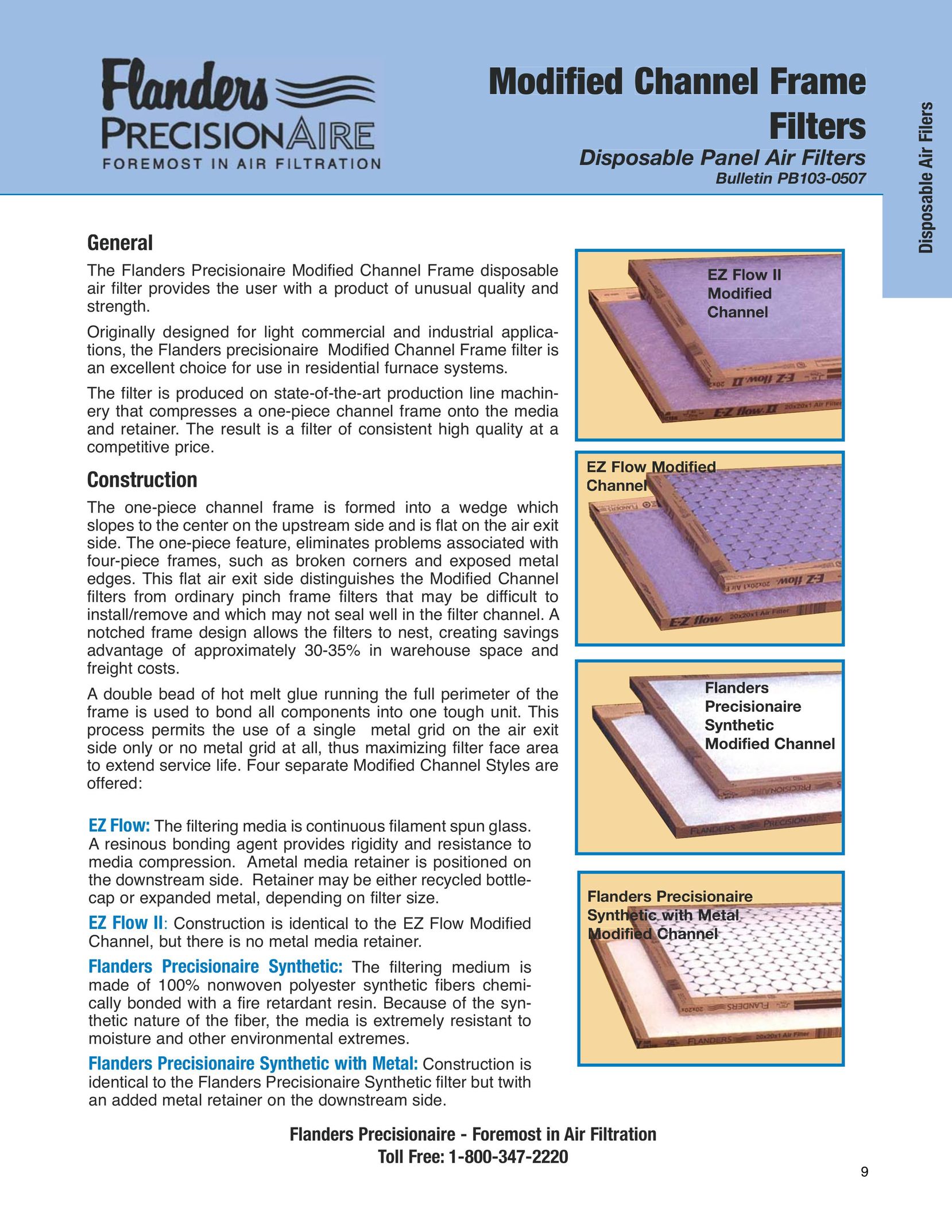 Precisionaire PB103-0507 Air Cleaner User Manual