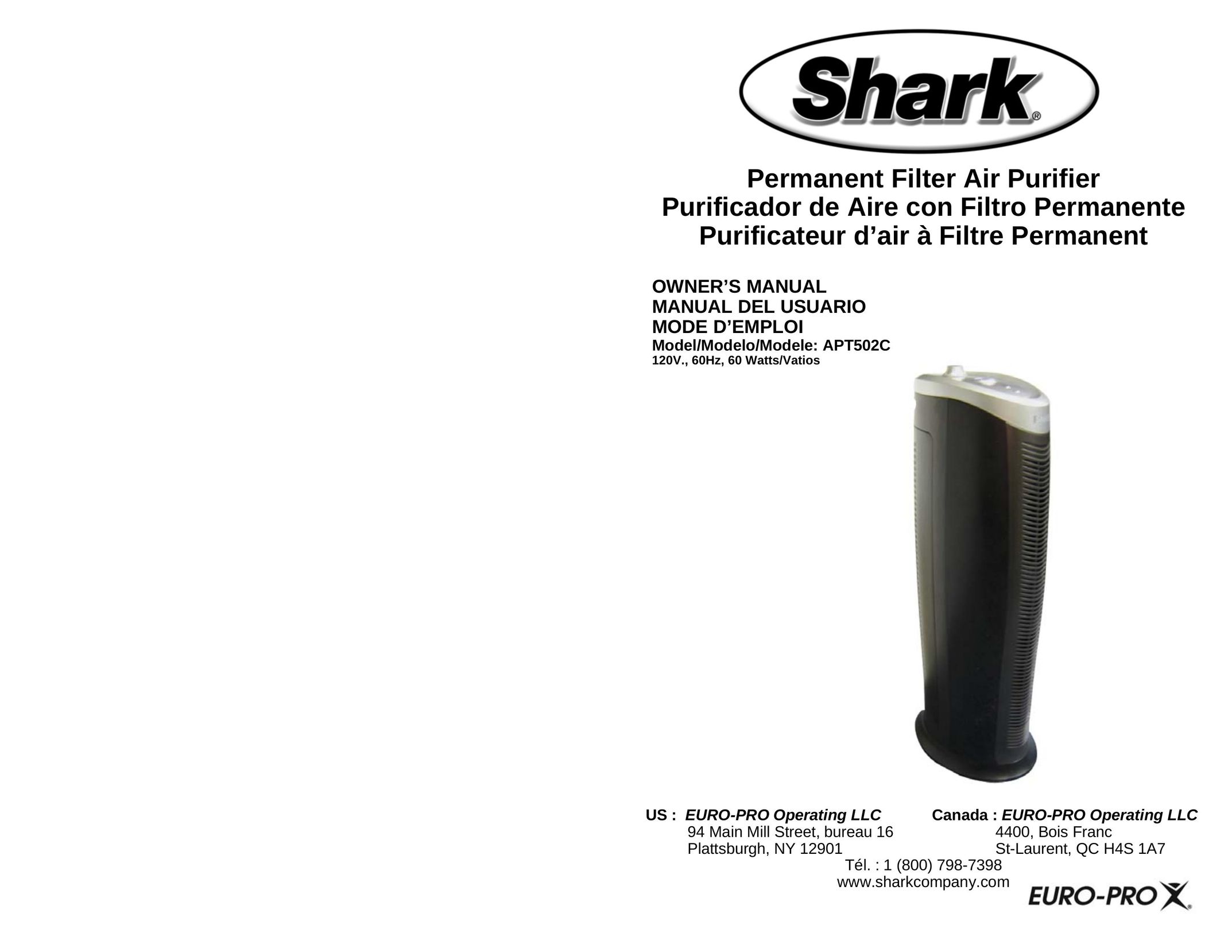 Shark APT502C Air Cleaner User Manual