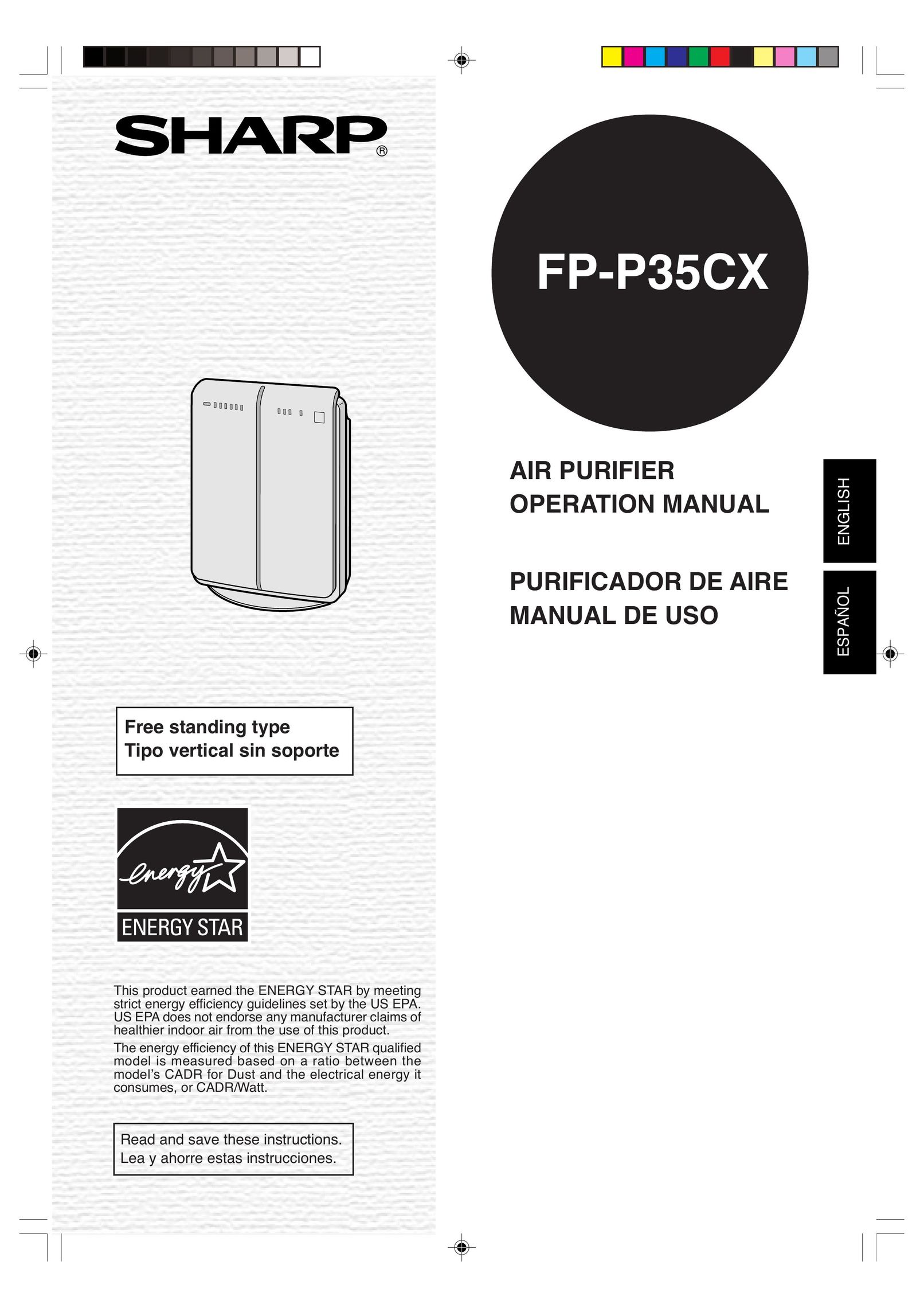 Sharp FP-P35CX Air Cleaner User Manual
