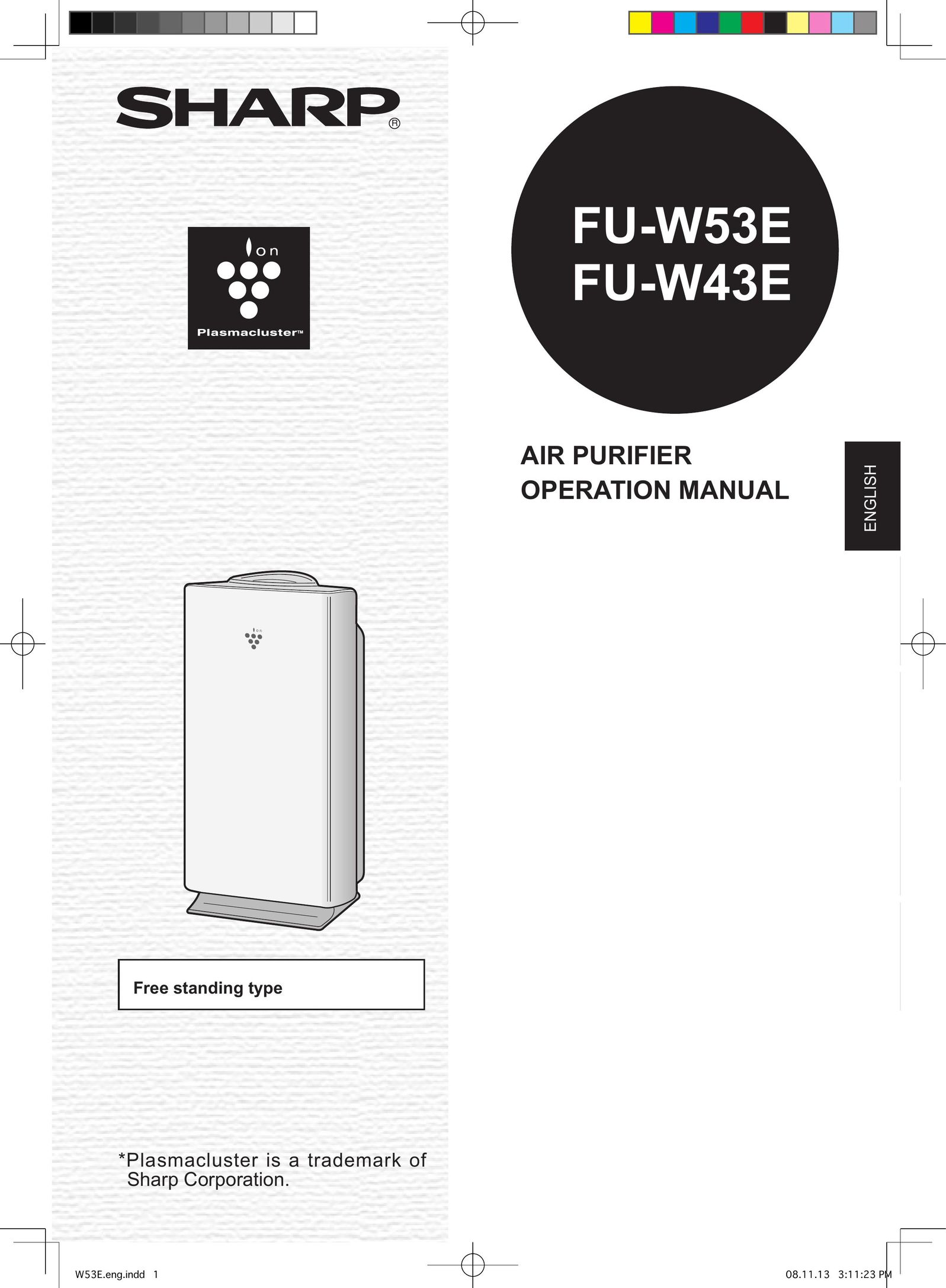 Sharp FU-W43E Air Cleaner User Manual
