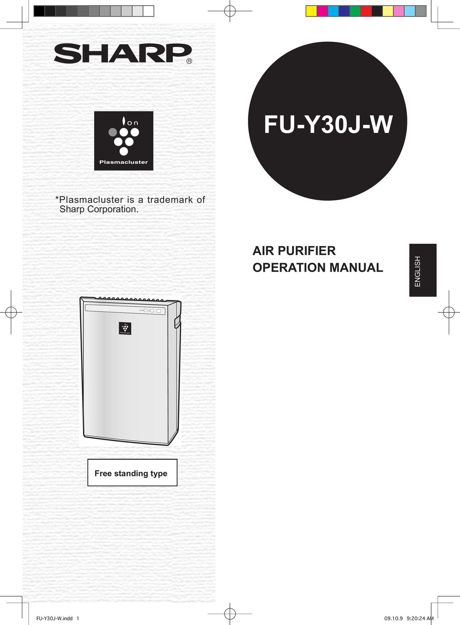 Sharp FU-Y30J-W Air Cleaner User Manual