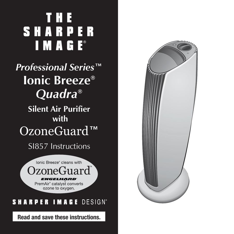 Sharper Image SI857 Air Cleaner User Manual