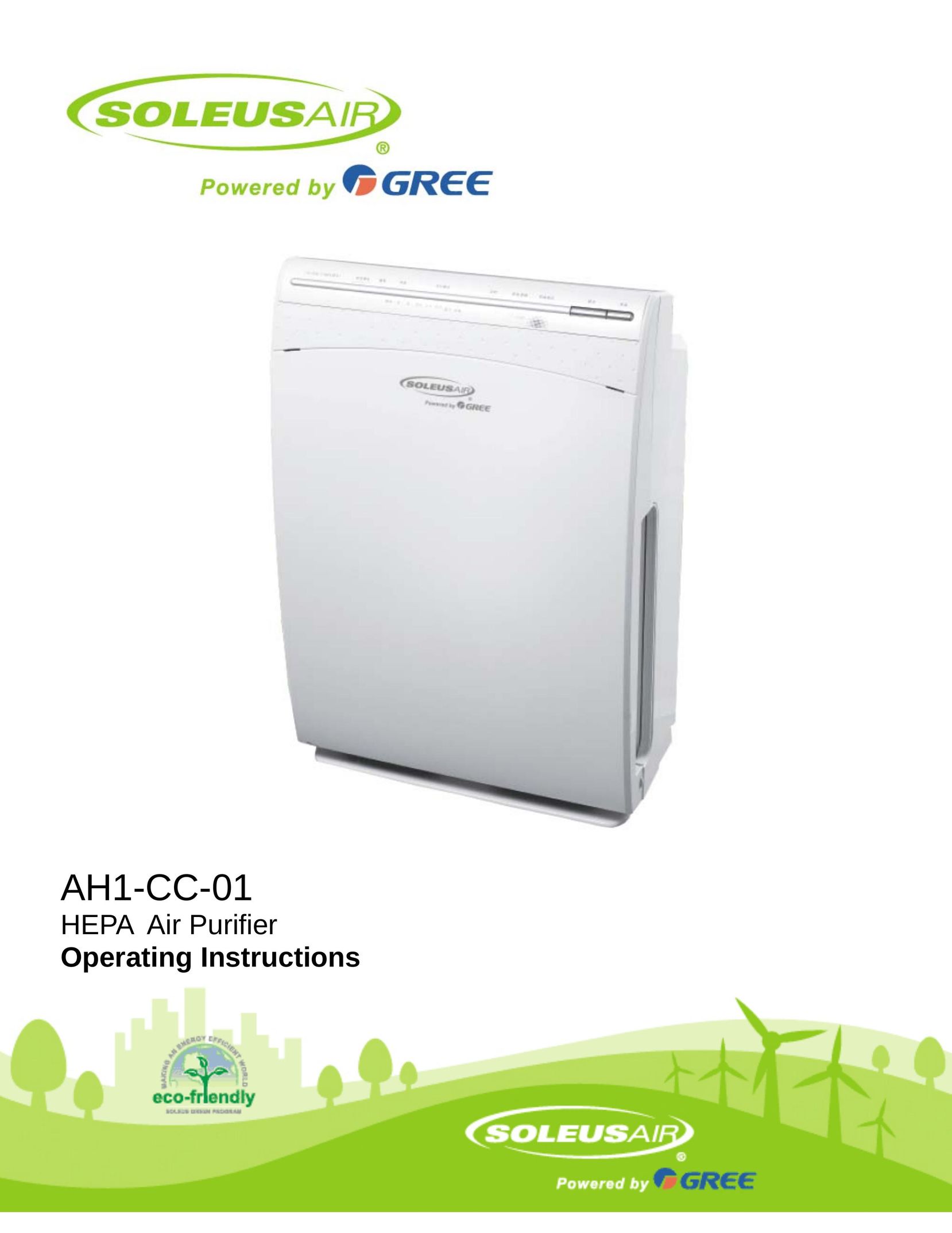 Soleus Air AH1-CC-01 Air Cleaner User Manual
