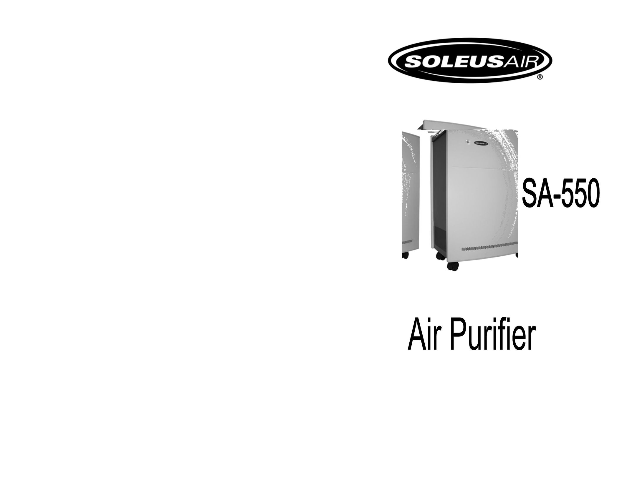 Soleus Air SA-550 Air Cleaner User Manual