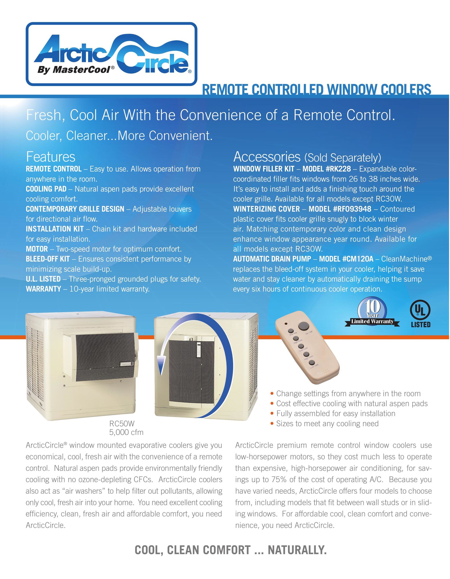 AdobeAir RC50W Air Conditioner User Manual