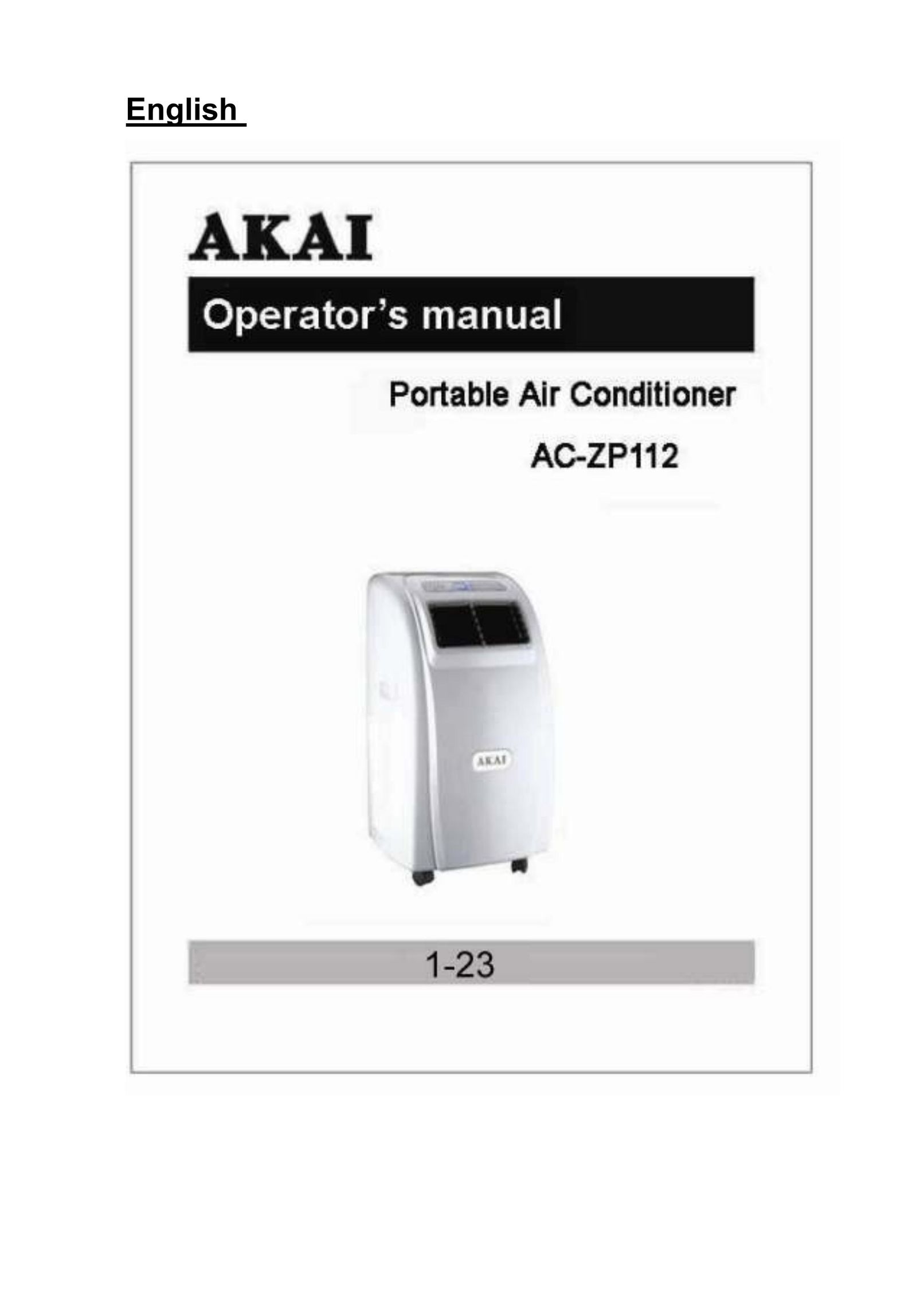 Akai AC-ZP112 Air Conditioner User Manual