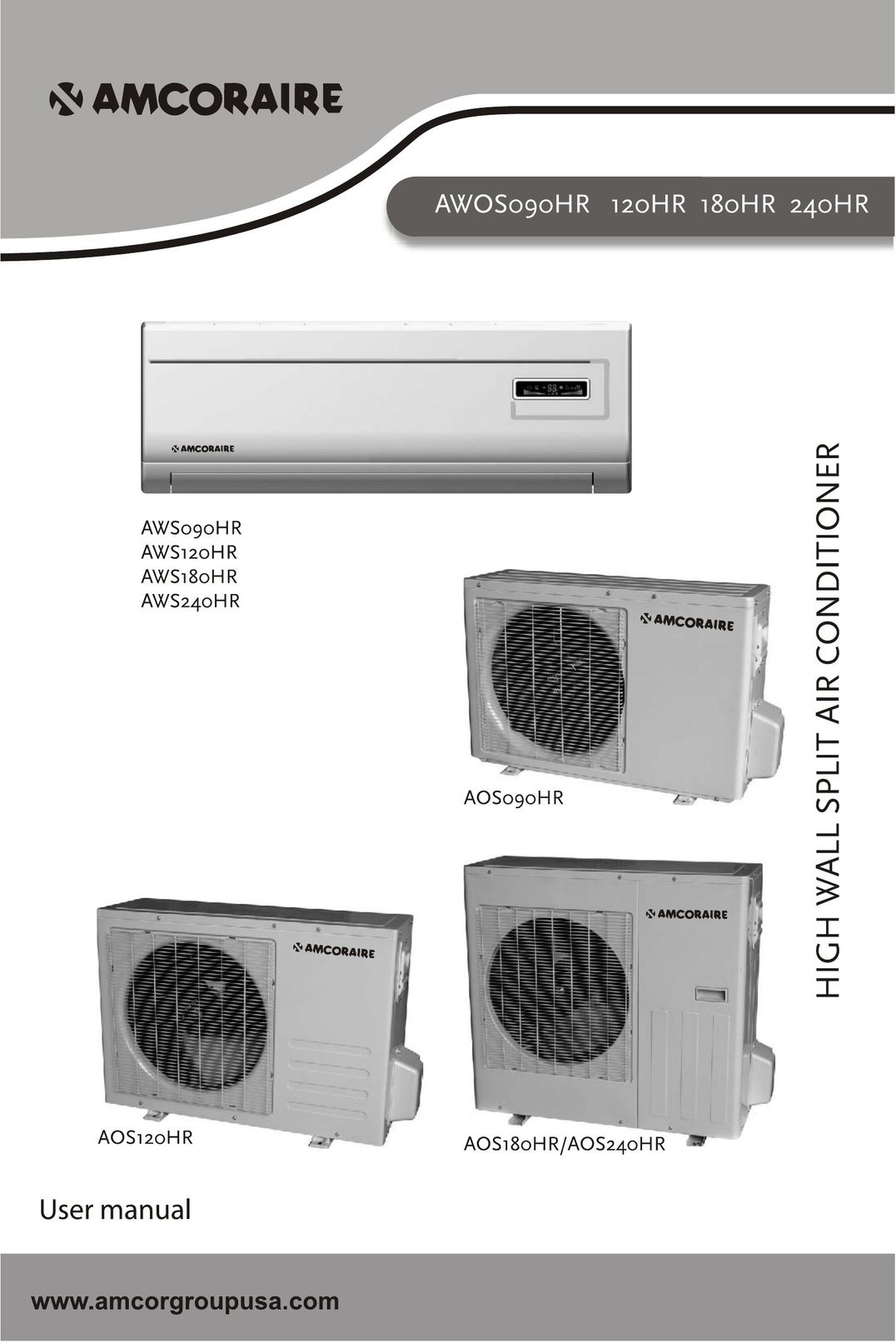 Amcor AOS240HR Air Conditioner User Manual