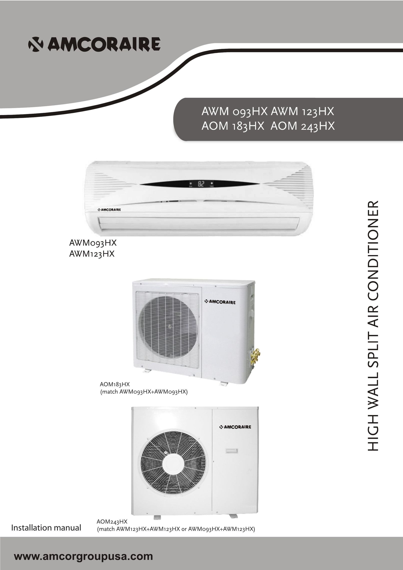 Amcor AWM 123HX Air Conditioner User Manual