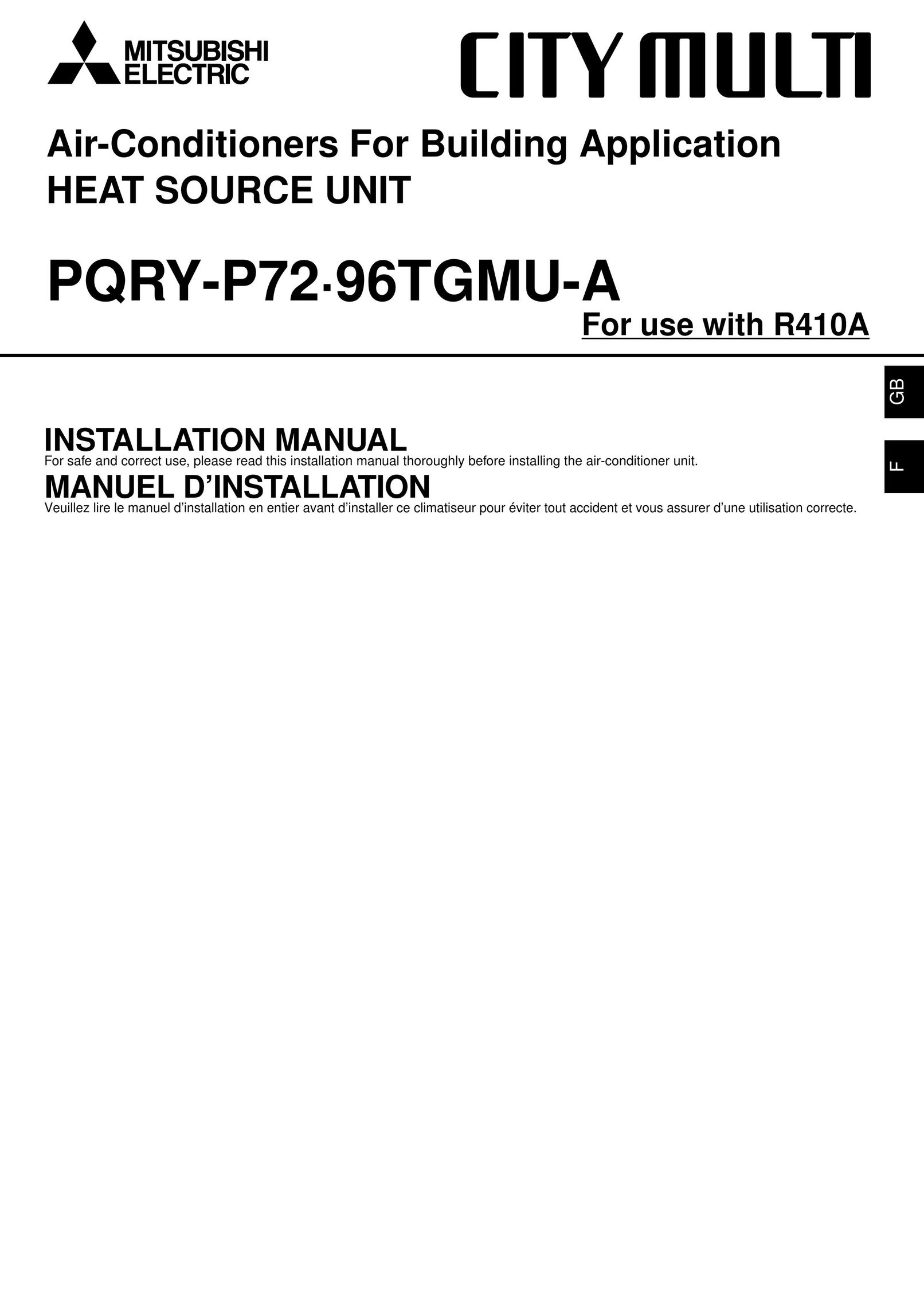 Bell Sports PQRY-P72-96TGMU-A Air Conditioner User Manual