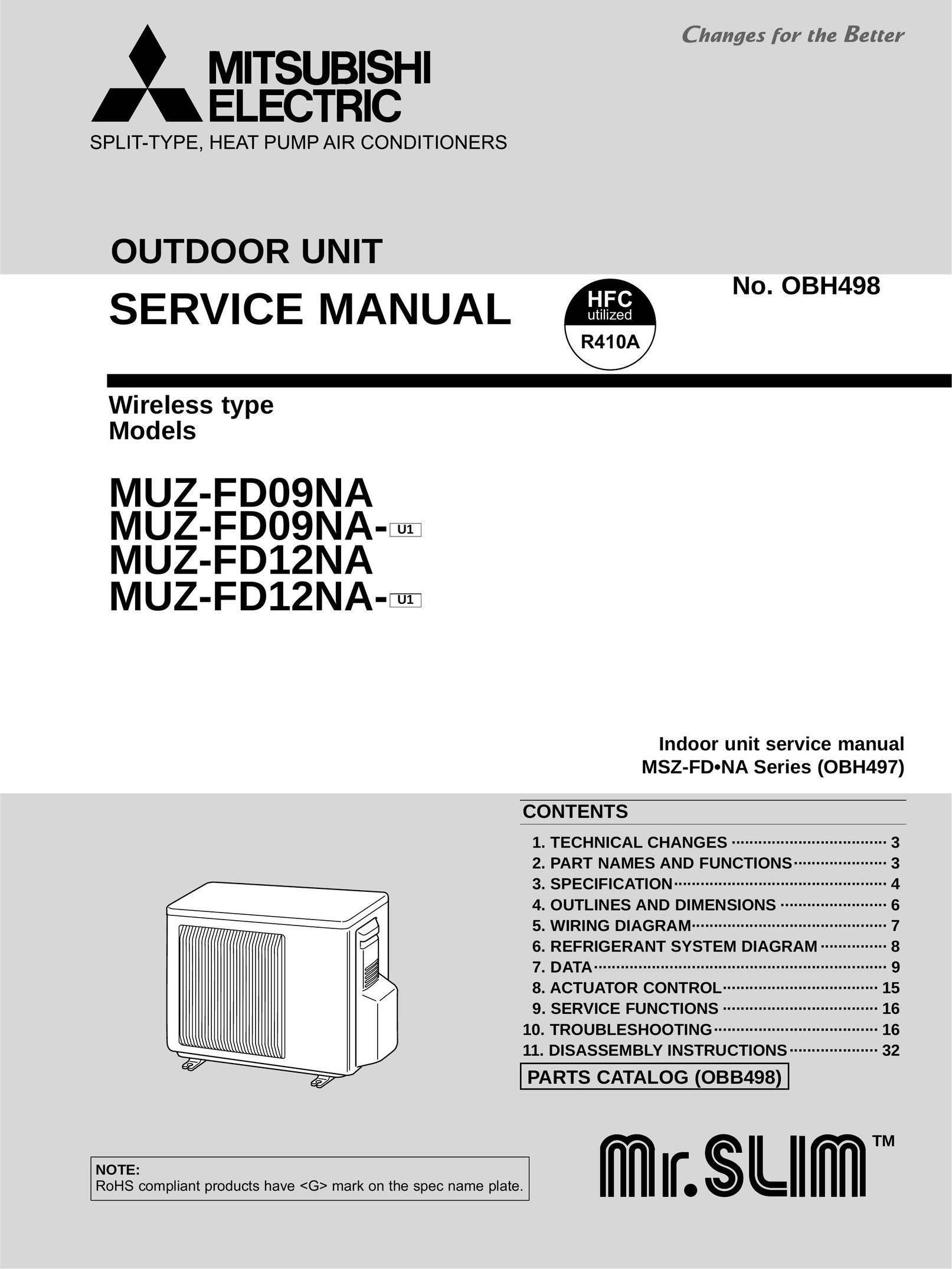 Black & Decker MUZ-FD09NA- U1 Air Conditioner User Manual
