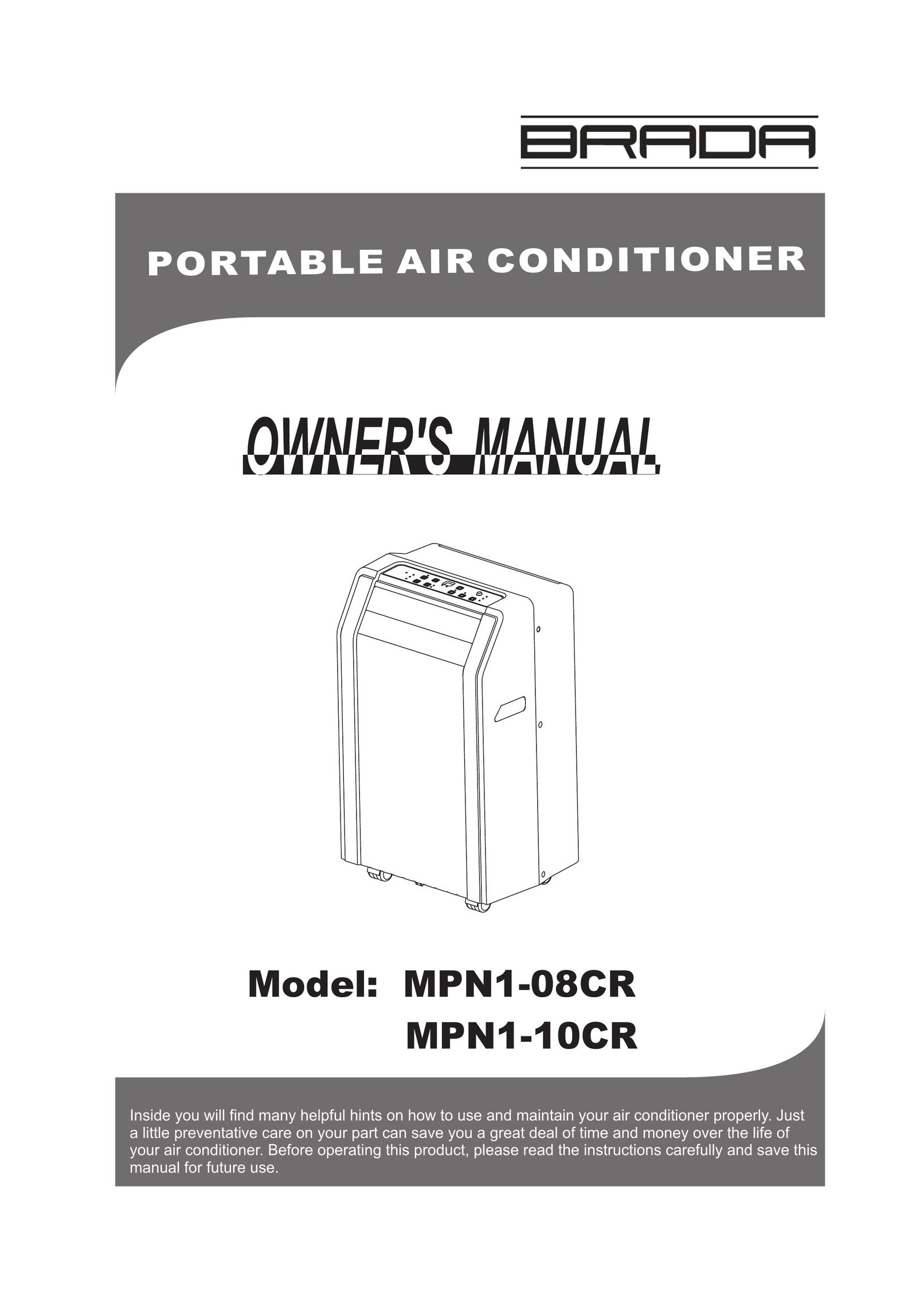 Brada Appliances MPN1-08CR Air Conditioner User Manual