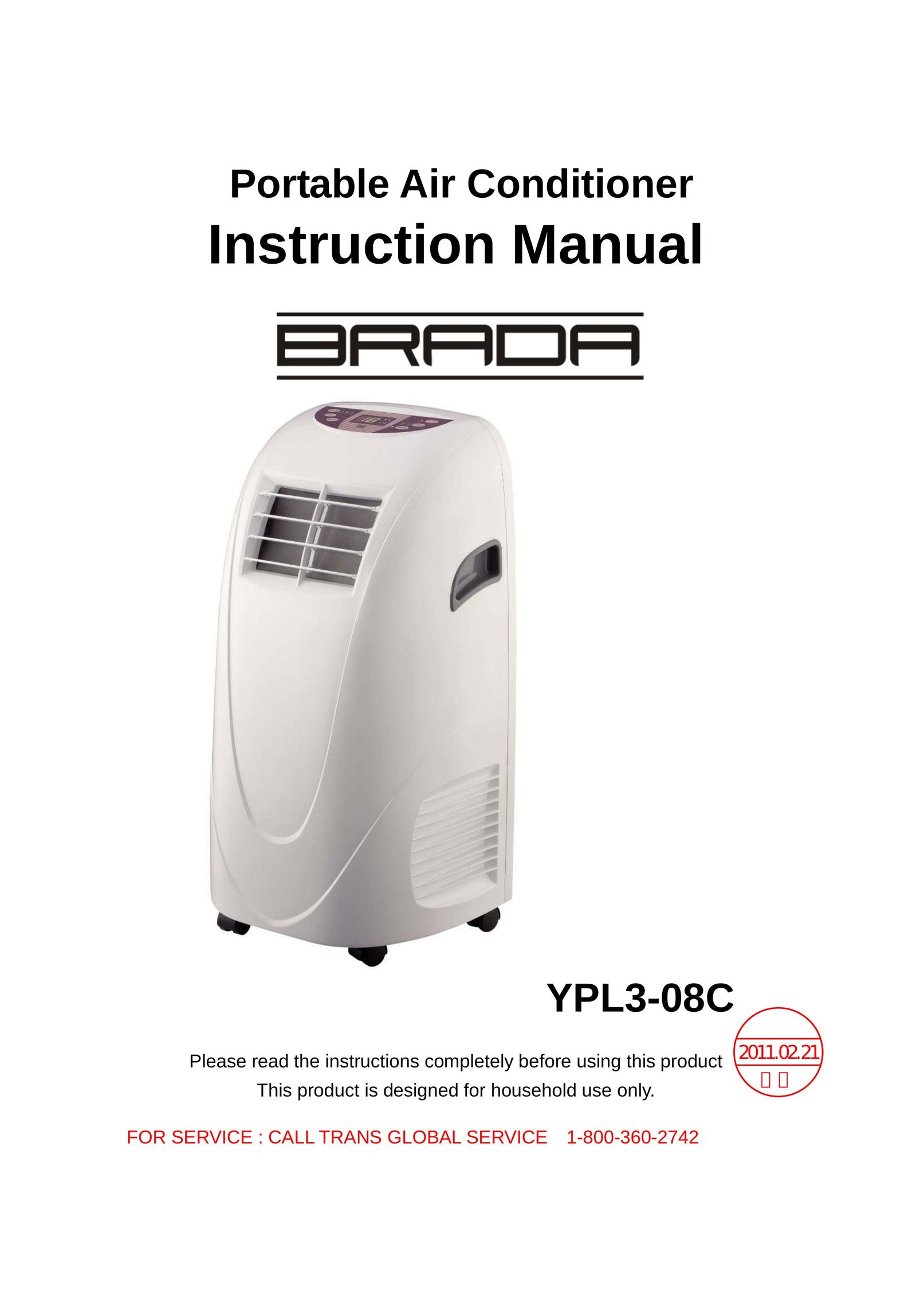 Brada Appliances YPL3-08C Air Conditioner User Manual