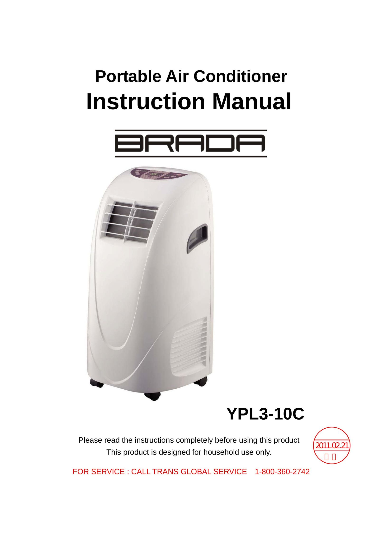 Brada Appliances YPL3-10C Air Conditioner User Manual
