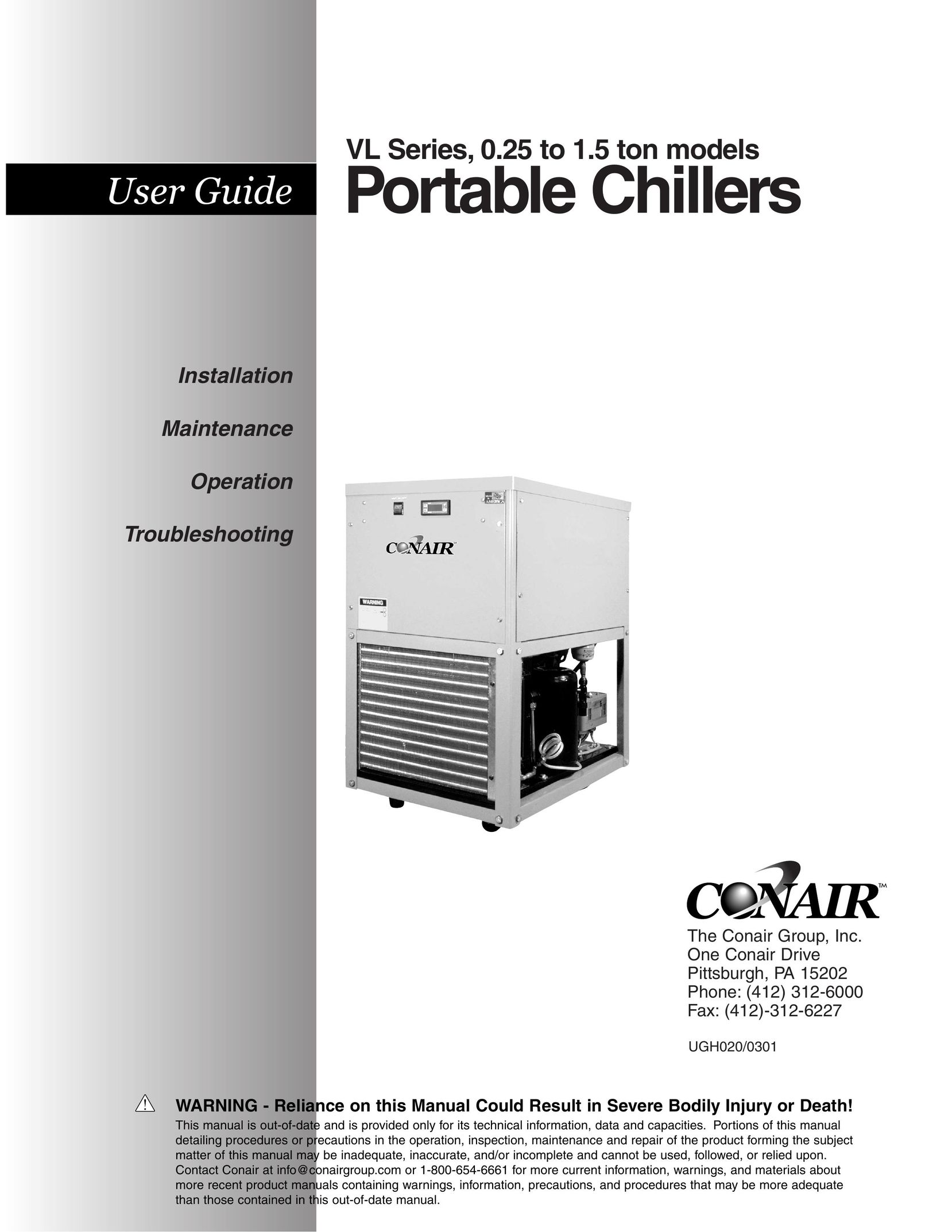 Conair VL Series Air Conditioner User Manual