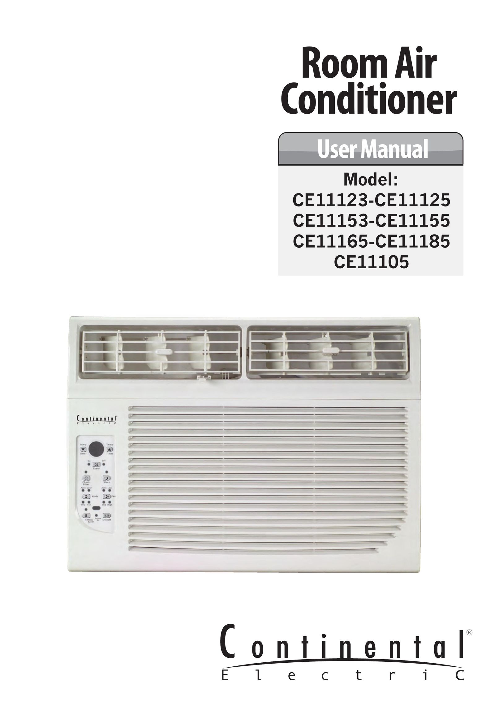 Continental Electric CE11123 Air Conditioner User Manual