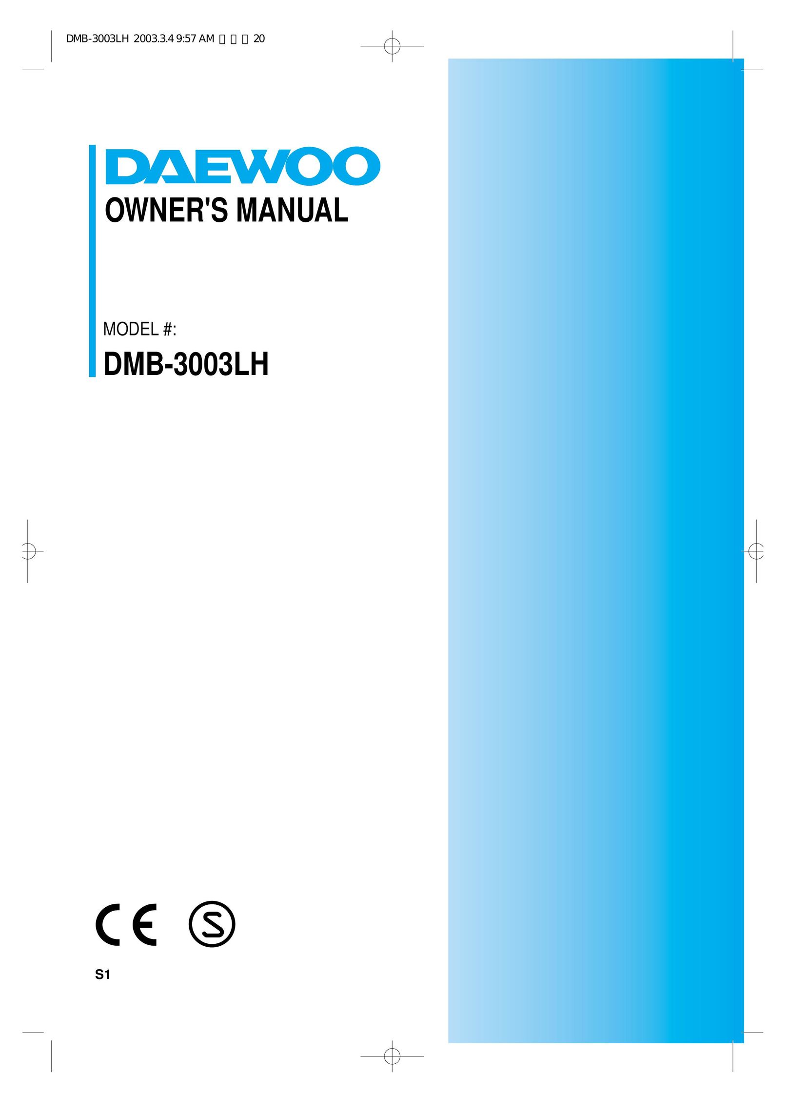 Daewoo DMB-3003LH Air Conditioner User Manual