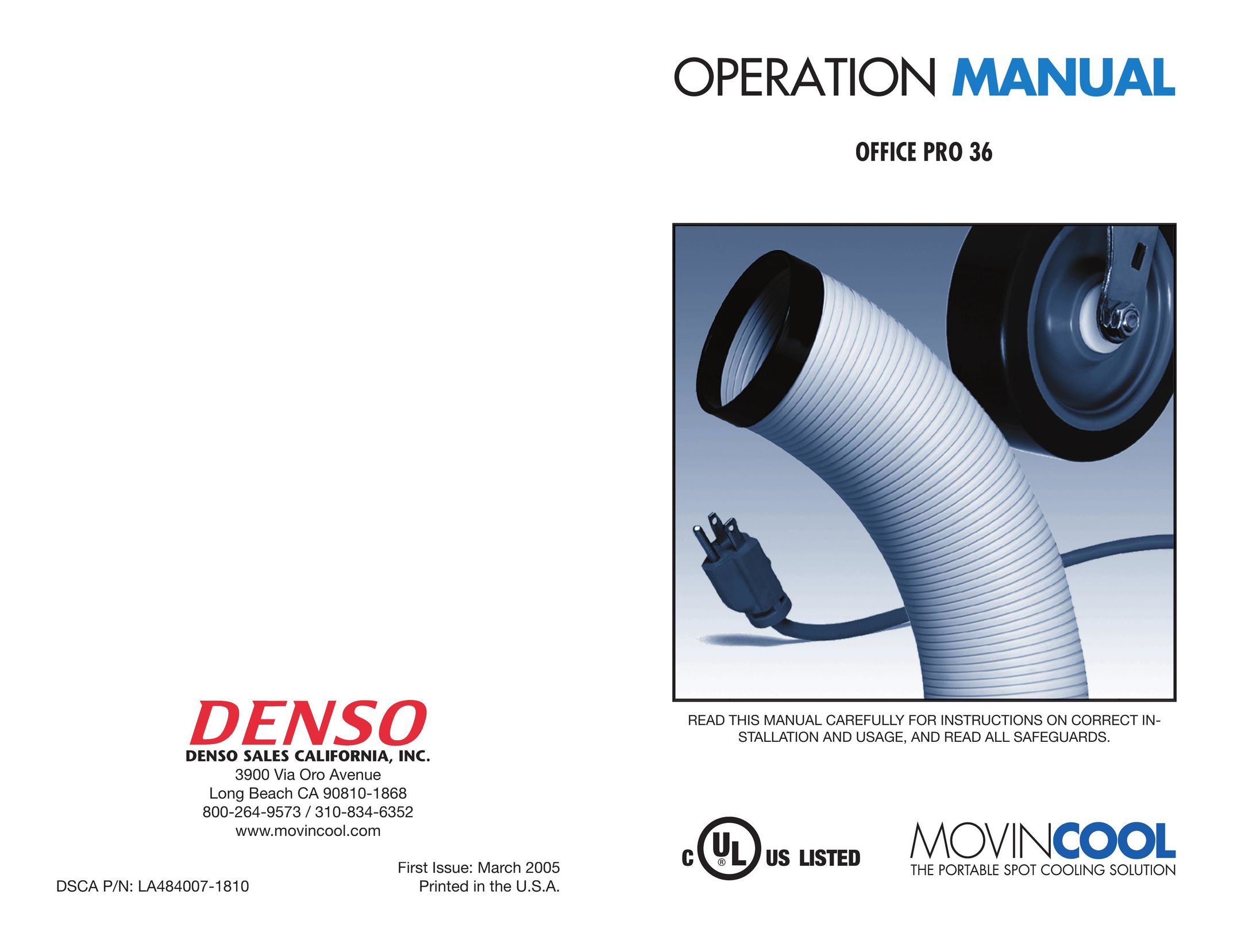 Denso OFFICE PRO 36 Air Conditioner User Manual