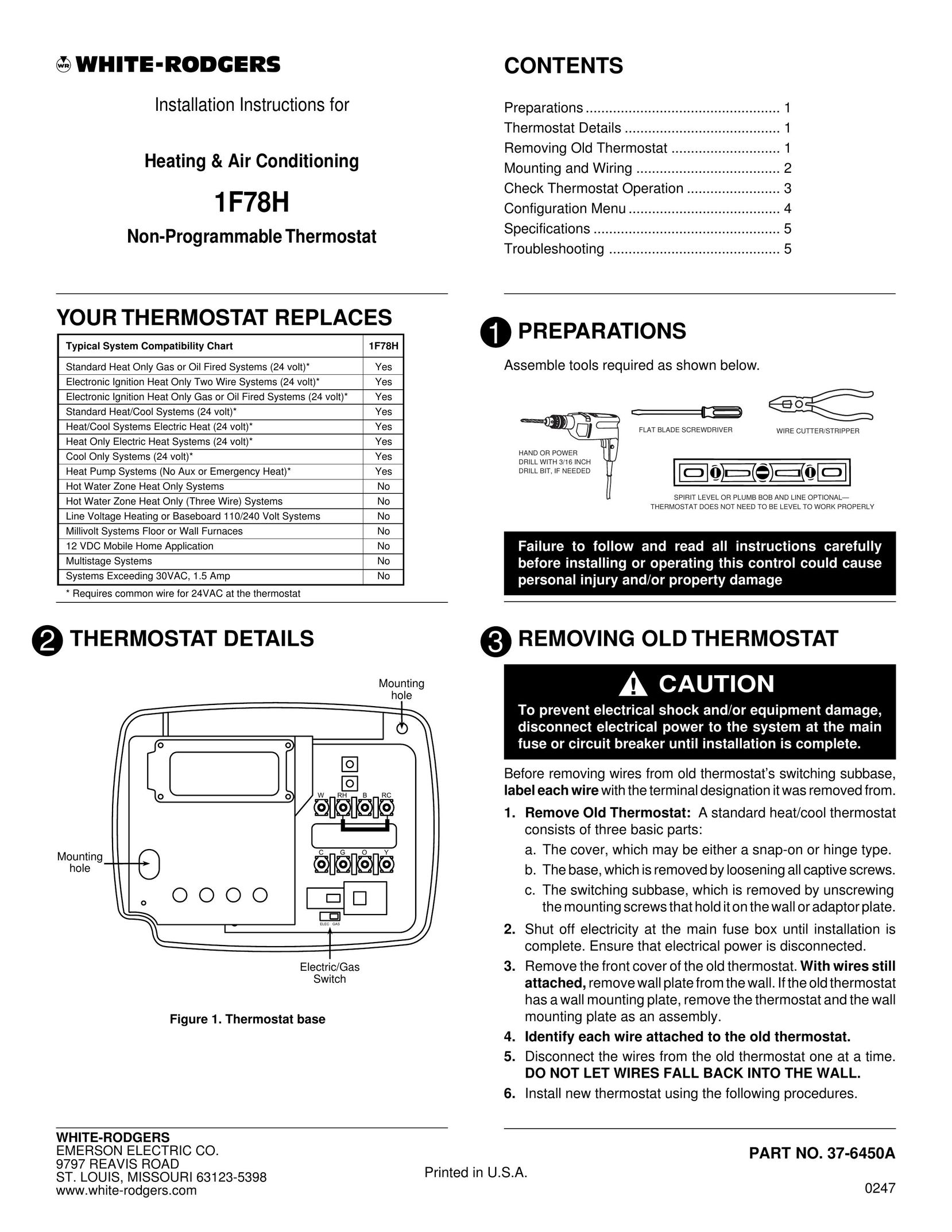 Emerson 1F78H Air Conditioner User Manual