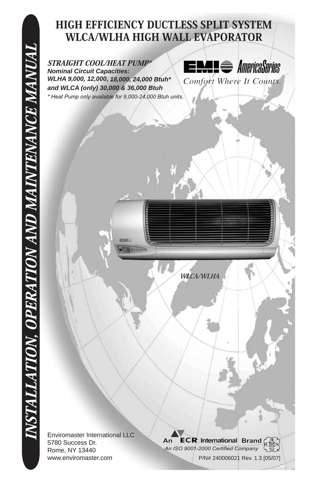 EMI WLHA Air Conditioner User Manual