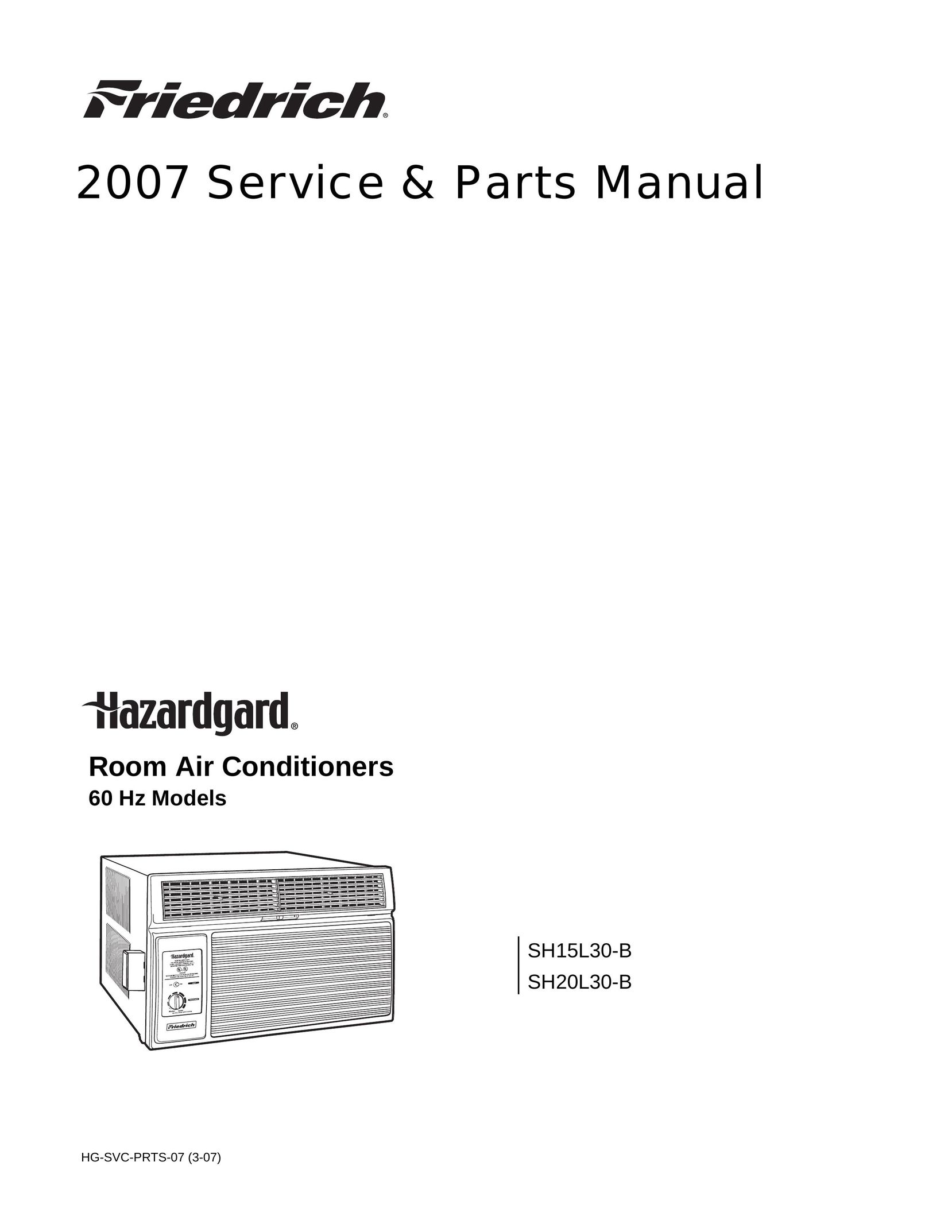 Friedrich 60 Hz Air Conditioner User Manual