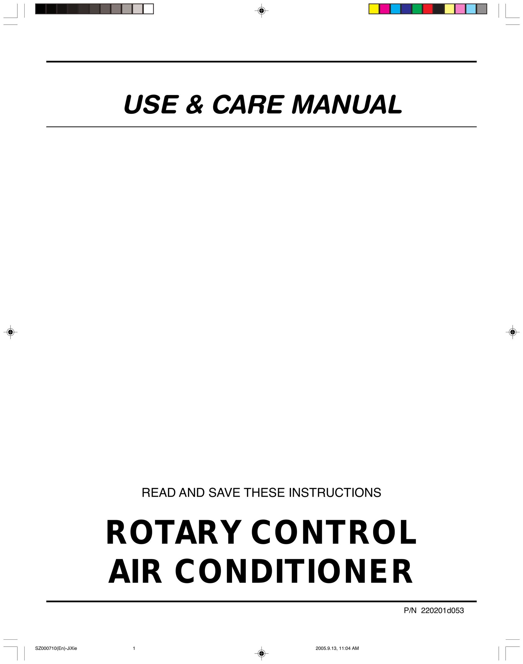 Frigidaire 220201d053 Air Conditioner User Manual
