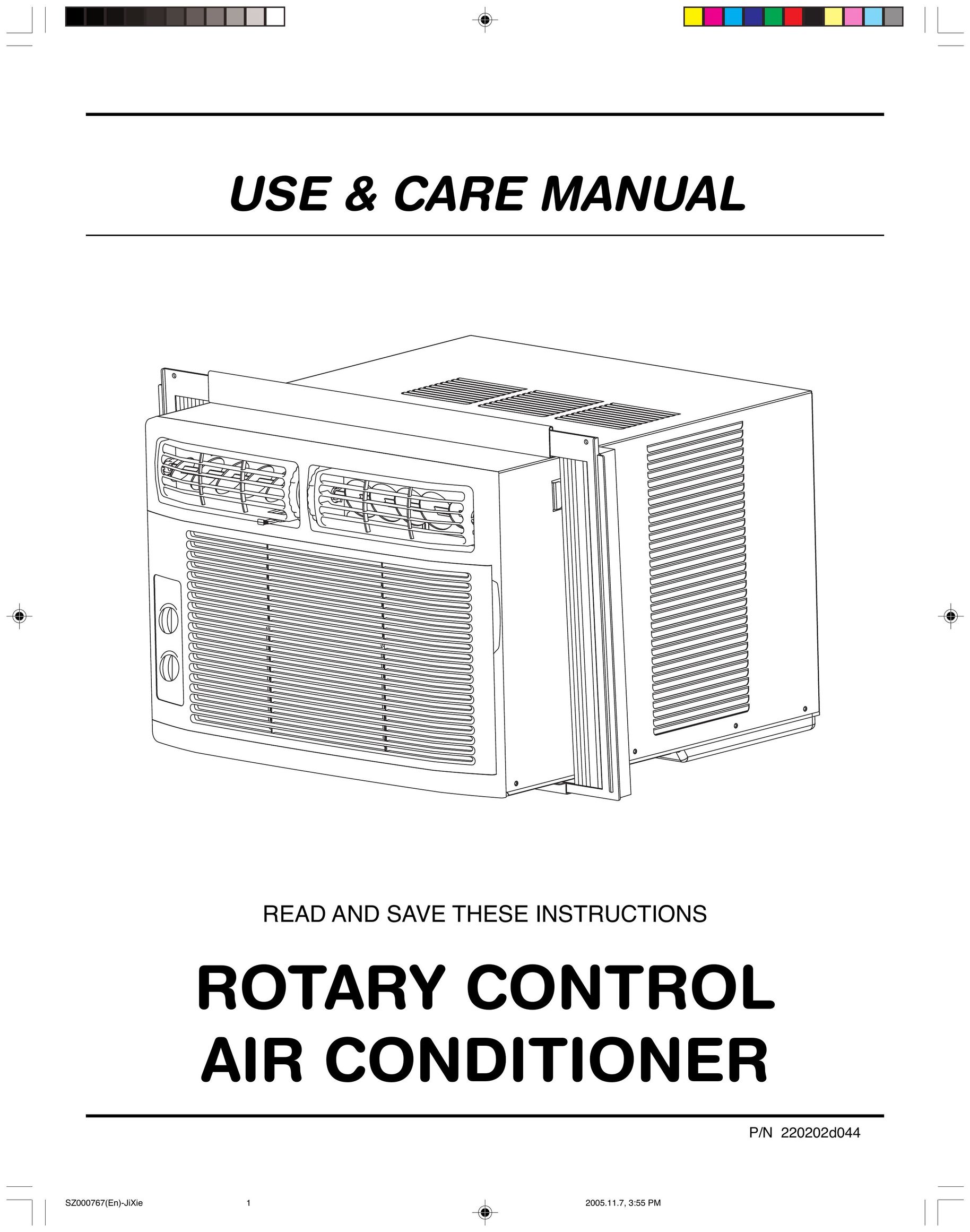 Frigidaire 220202D044 Air Conditioner User Manual