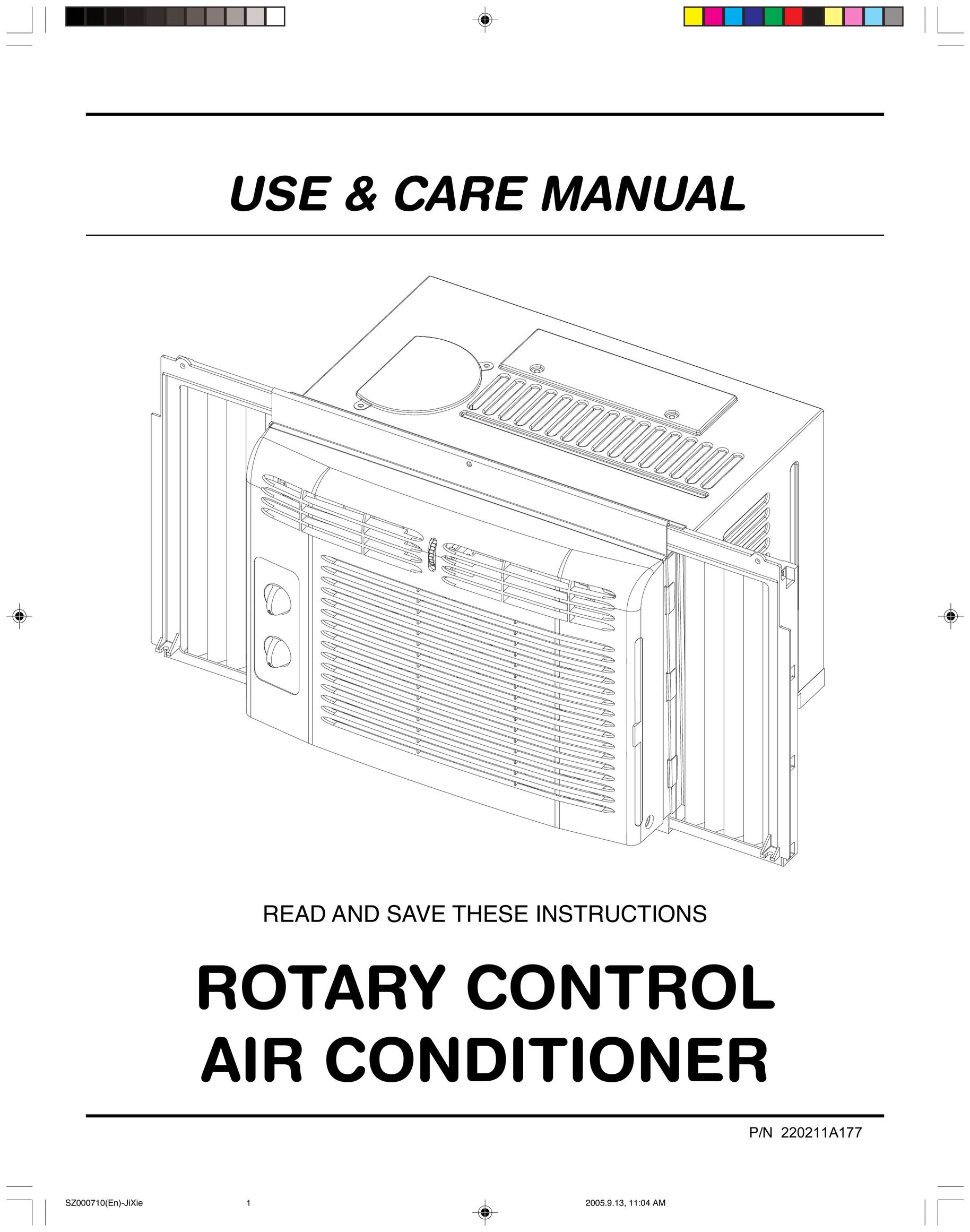 Frigidaire 220211A177 Air Conditioner User Manual