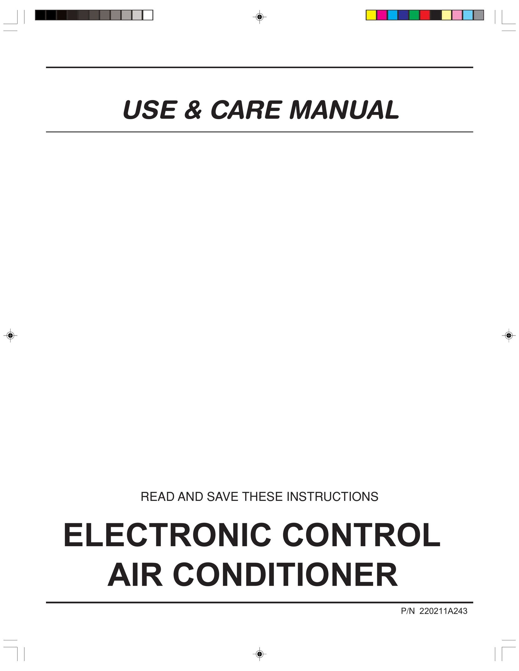 Frigidaire 220211A243 Air Conditioner User Manual