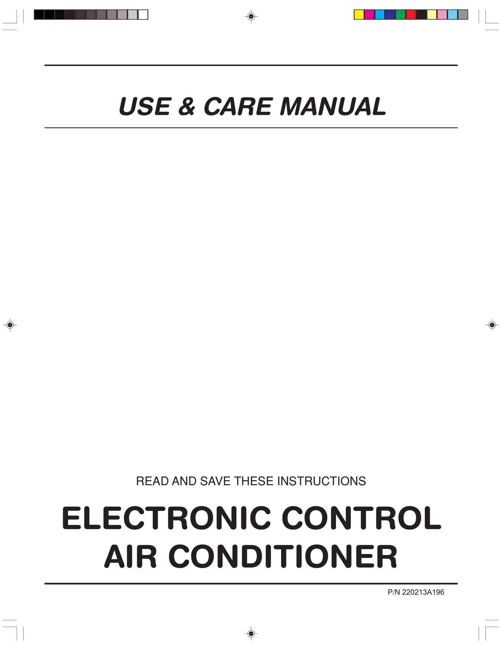 Frigidaire 220213A196 Air Conditioner User Manual