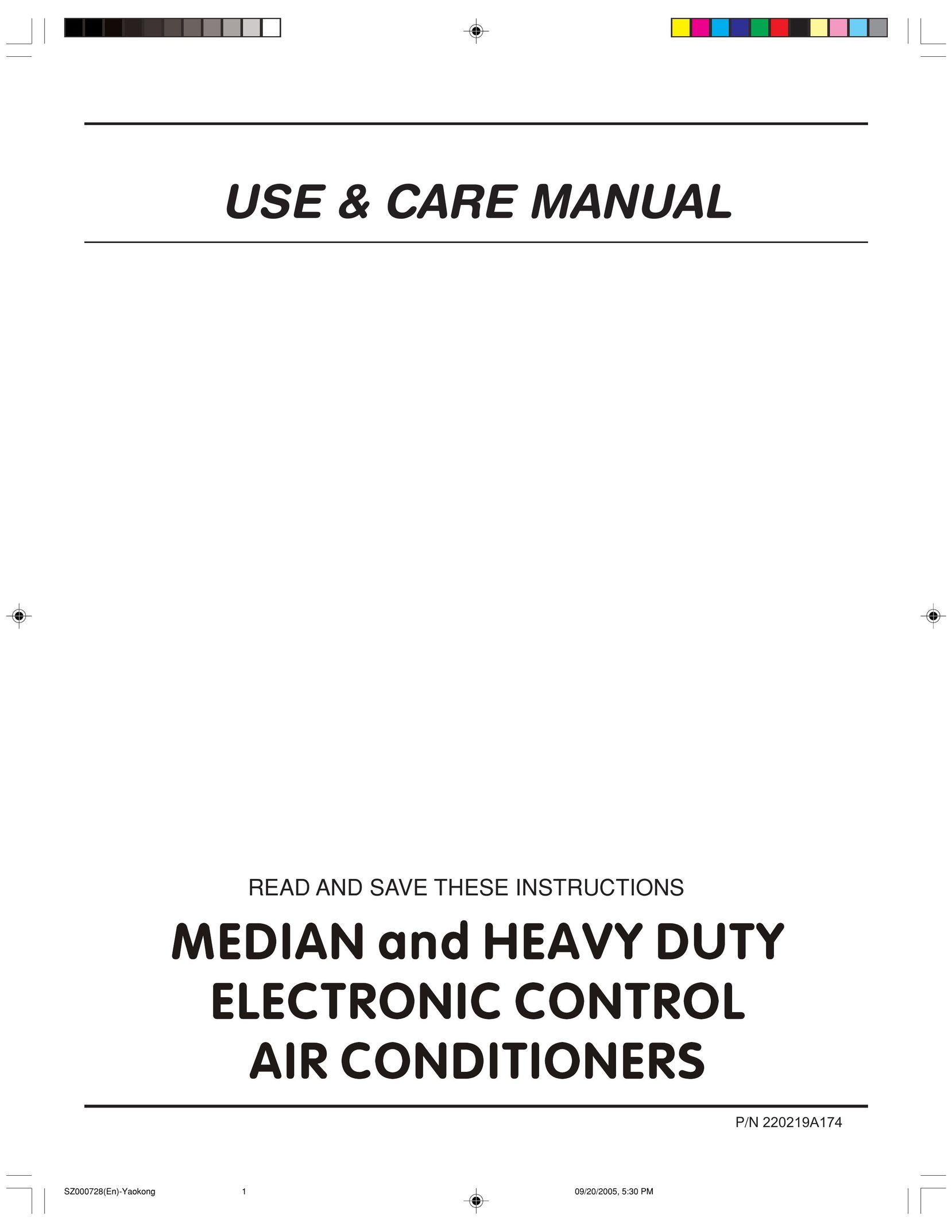 Frigidaire 220219A174 Air Conditioner User Manual