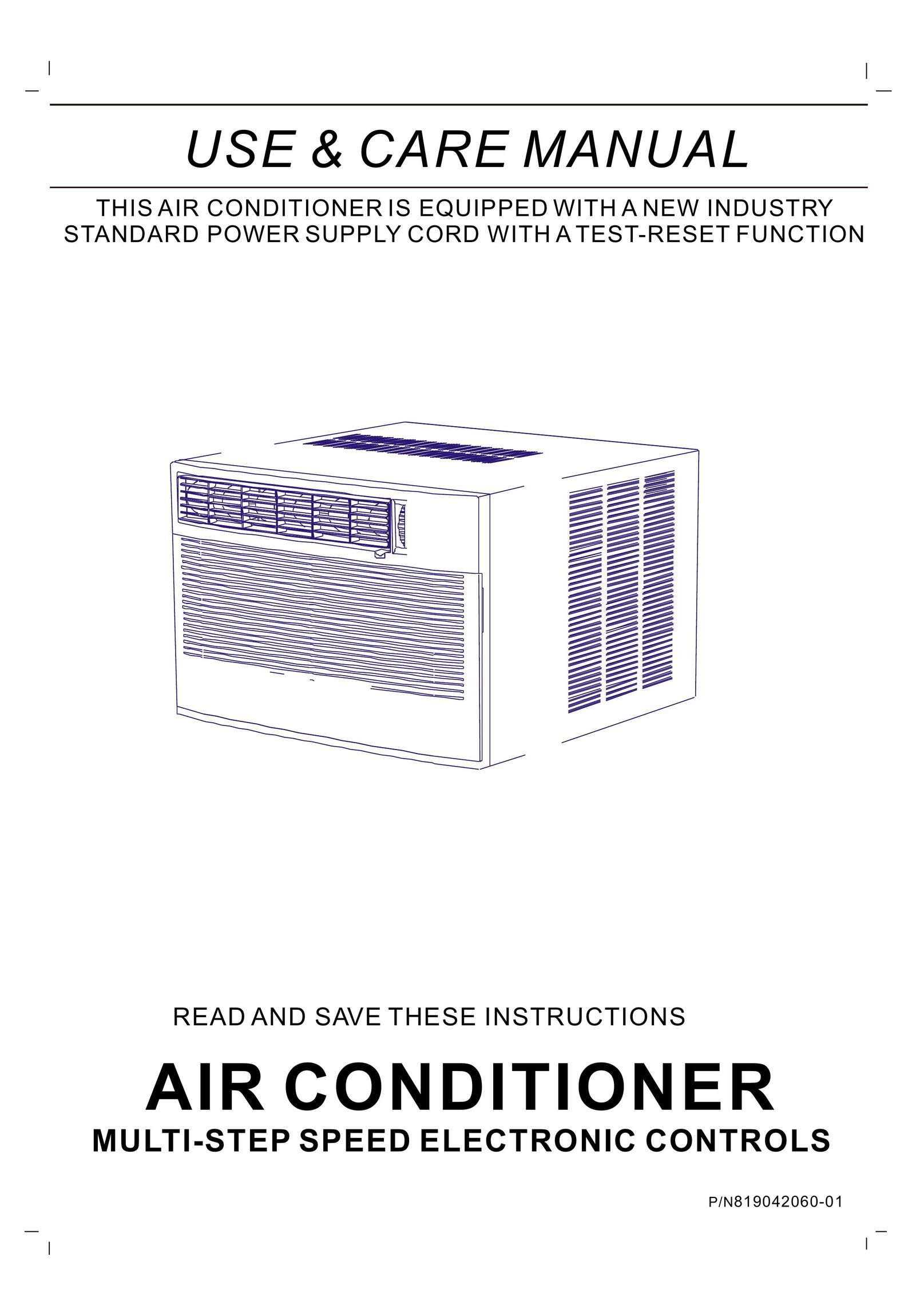 Frigidaire 819042060-01 Air Conditioner User Manual