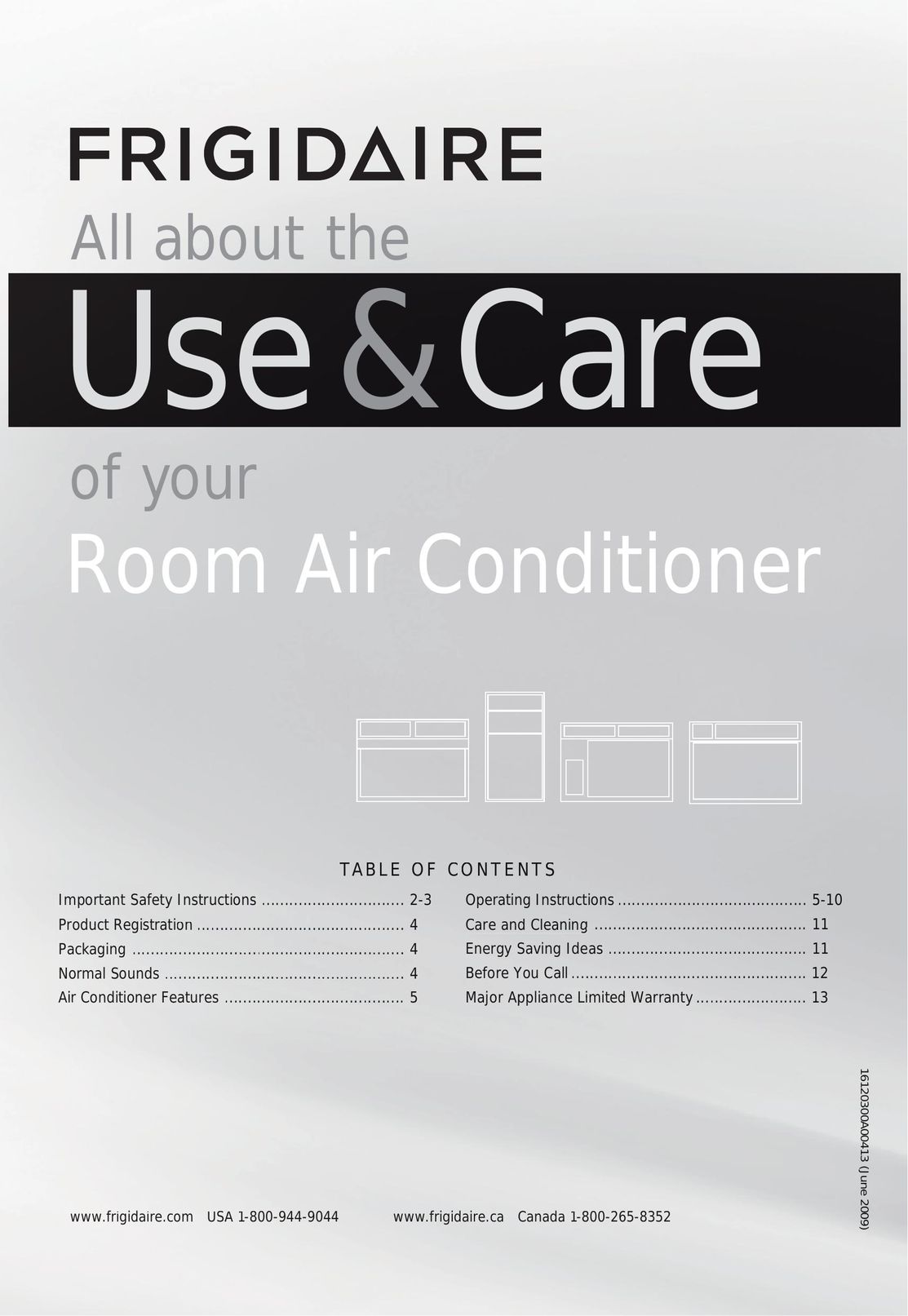 Frigidaire FFRE0633Q1 Air Conditioner User Manual